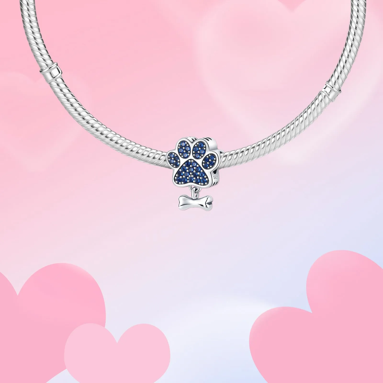 XWN Ciondolo in Argento Sterling 925 con Cubic Zirconia per Braccialetti Pandora e Collane Europee - immagine 6