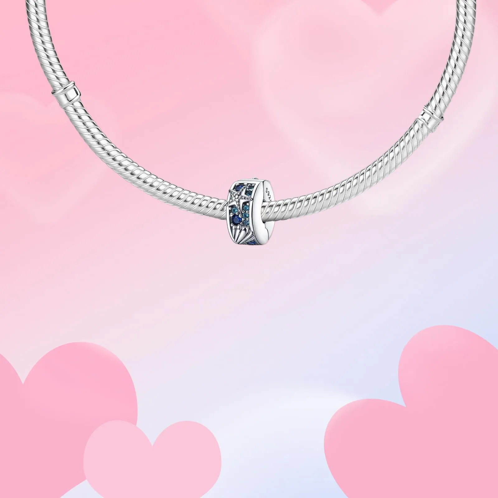 XWN Ciondolo in Argento Sterling 925 con Cubic Zirconia per Braccialetti e Collane Europee - immagine 5