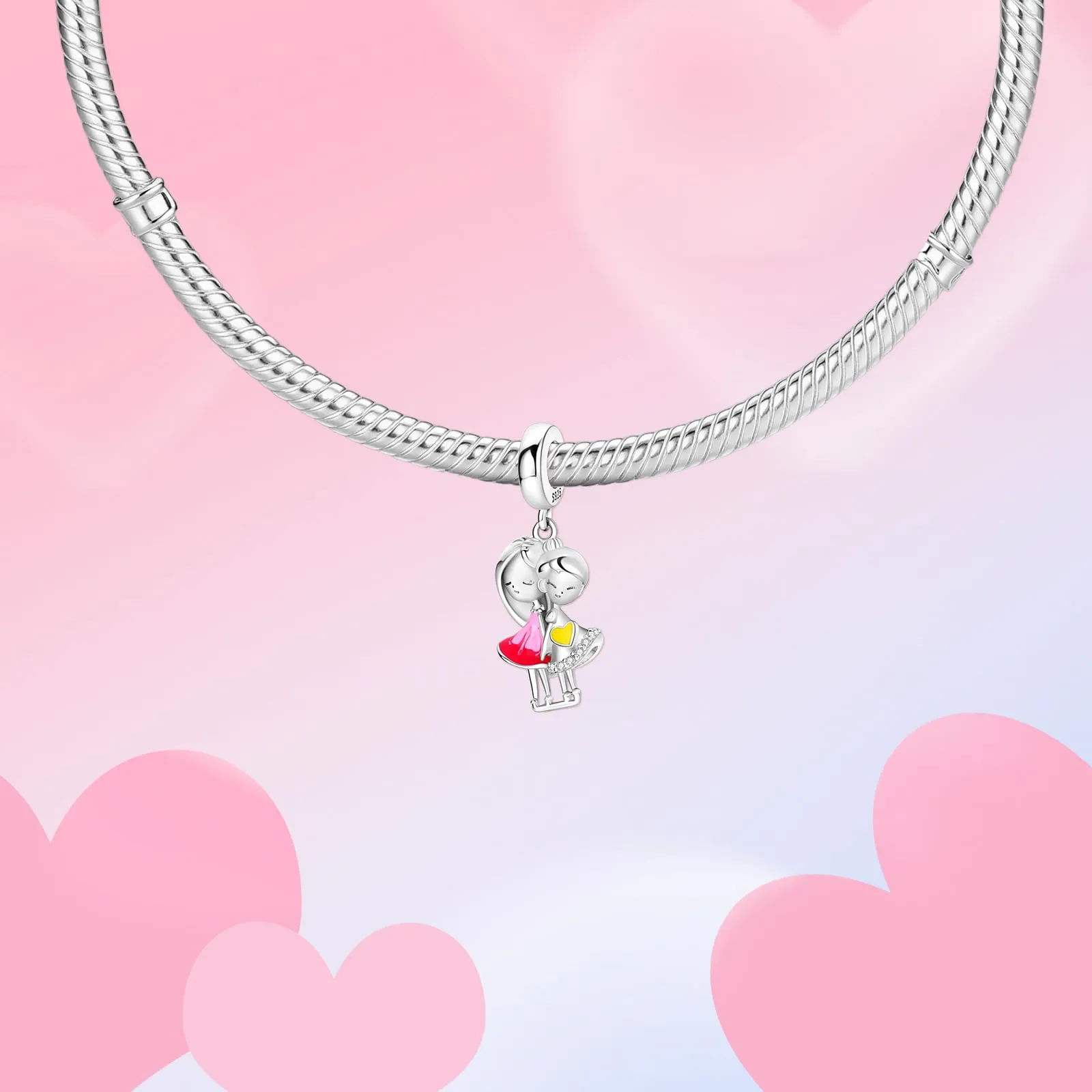 XWN Ciondolo in Argento Sterling 925 con Cubic Zirconia per Bracciali e Collane Compatibili con Pandora - immagine 5