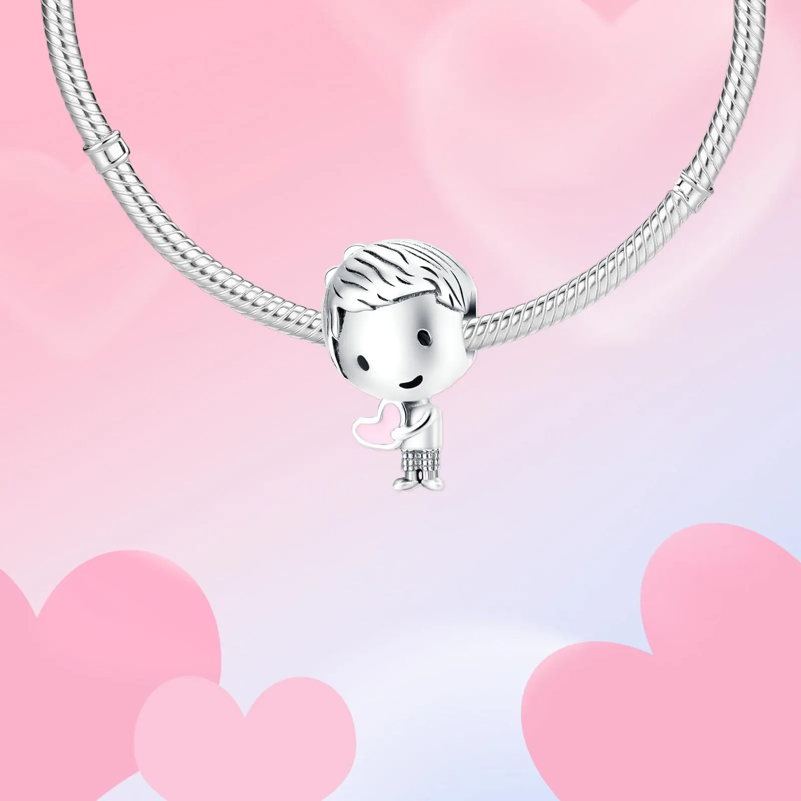 XWN Ciondolo in Argento Sterling 925 con Cubic Zirconia per Braccialetti e Collane Europei - immagine 4