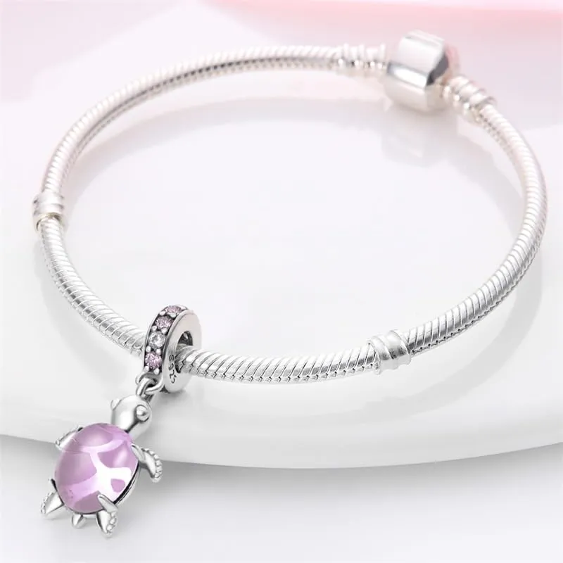XWN Ciondolo in Argento Sterling 925 con Cubic Zirconia per Bracciali e Collane europei - immagine 3