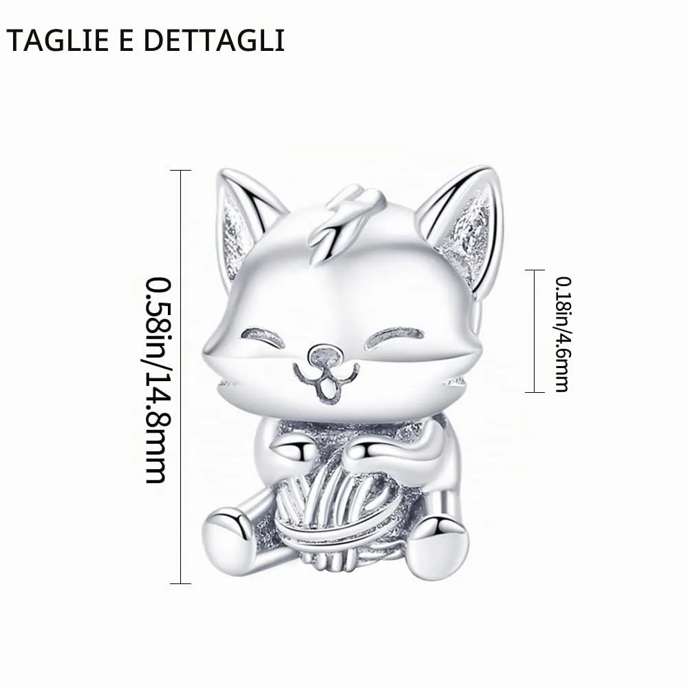 XWN Ciondolo in Argento Sterling 925 con Cubic Zirconia per Braccialetti e Collane Europee - immagine 6