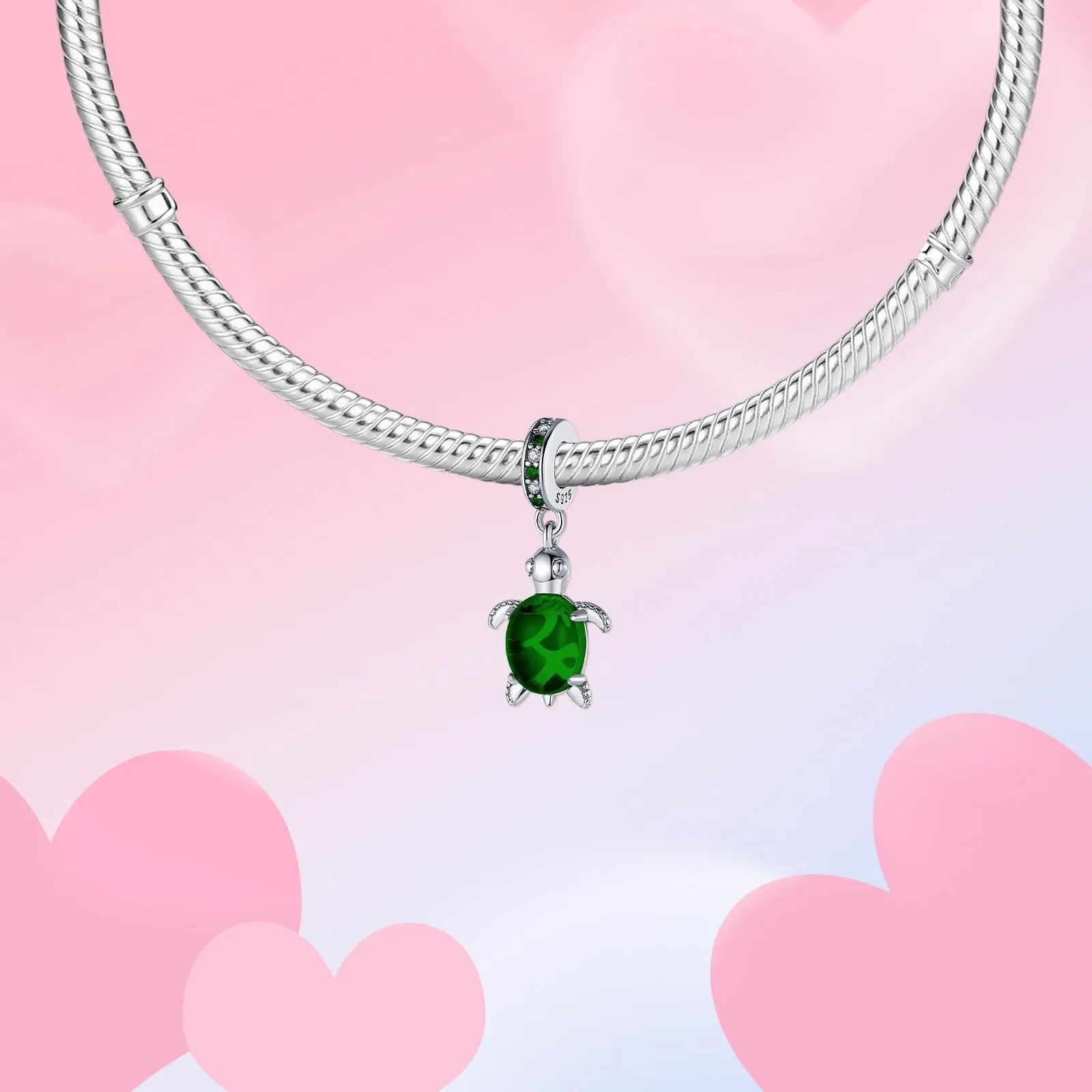 XWN Ciondolo in Argento Sterling 925 con Cubic Zirconia per Braccialetti e Collane Pandora e Europei - immagine 8
