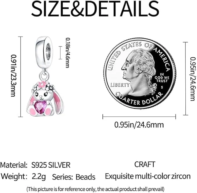 XWN Ciondolo in Argento Sterling 925 con Cubic Zirconia, Compatibile con Braccialetti Pandora e Collane Europee - immagine 4
