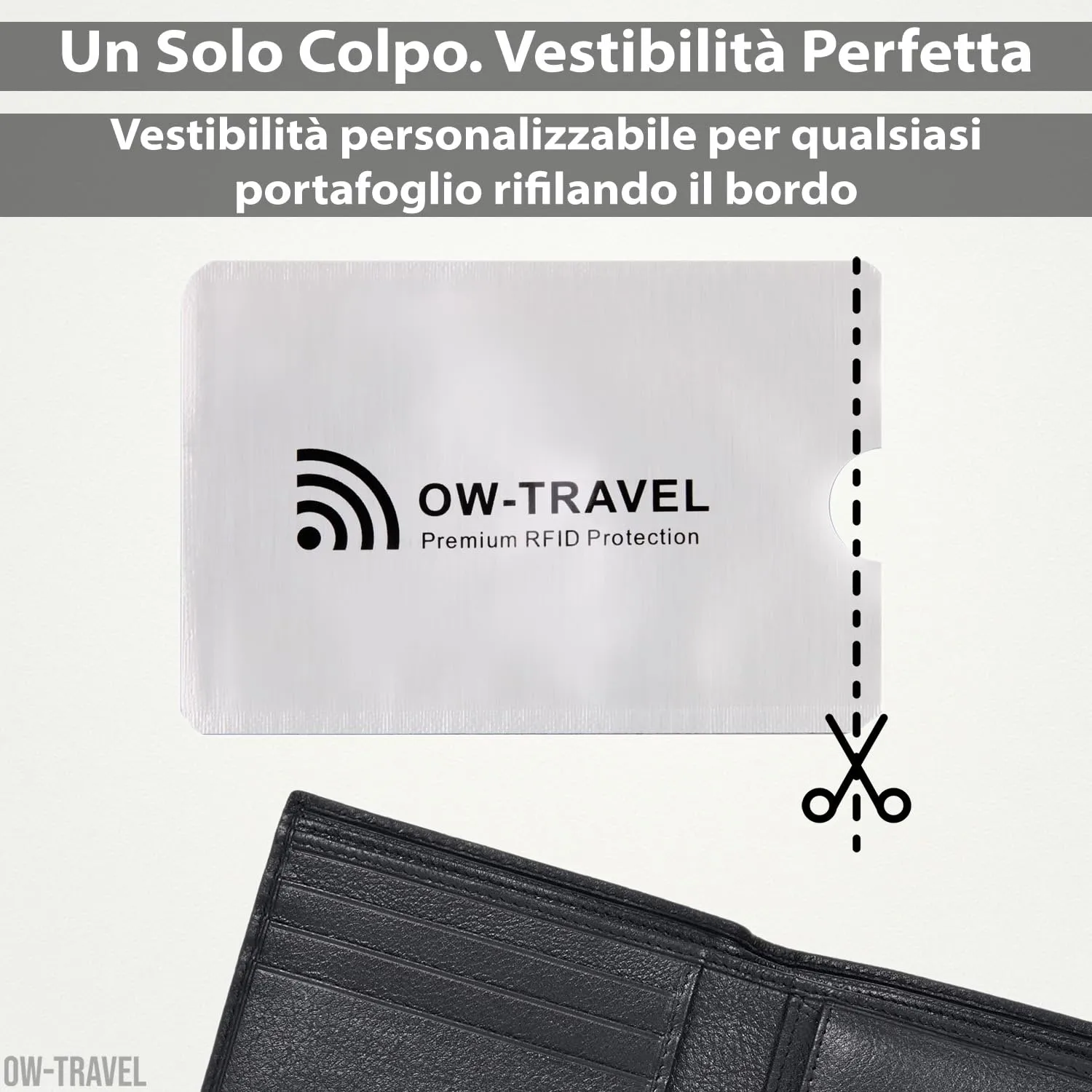 OW-Travel Custodie Blocco RFID, Bustine per Carte di Credito e Bancomat NFC, 5 Pezzi - immagine 8