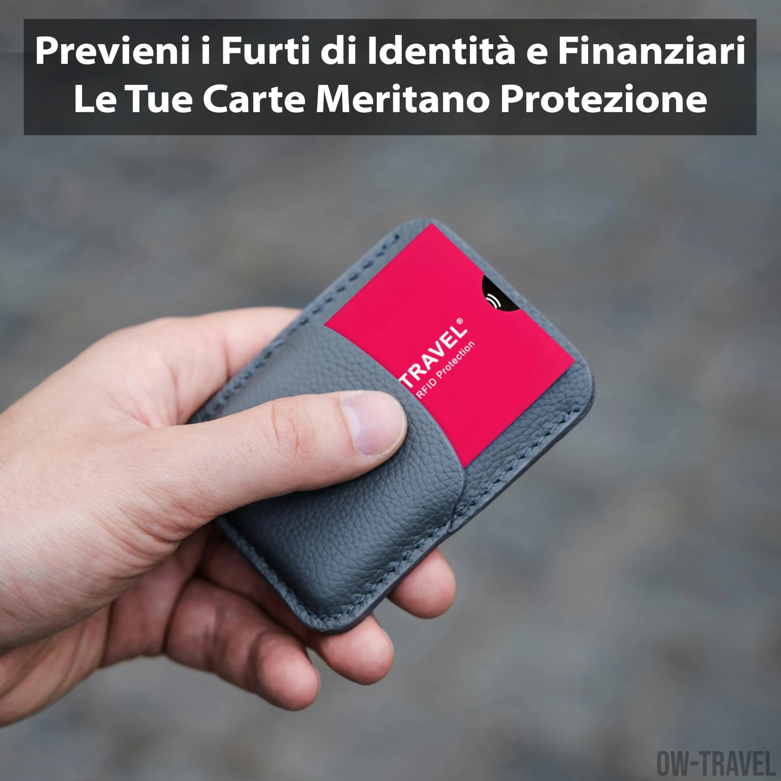 OW-Travel Custodie Blocco RFID per Carte di Credito e Bancomat, 10 Pezzi, Protezione NFC - immagine 6