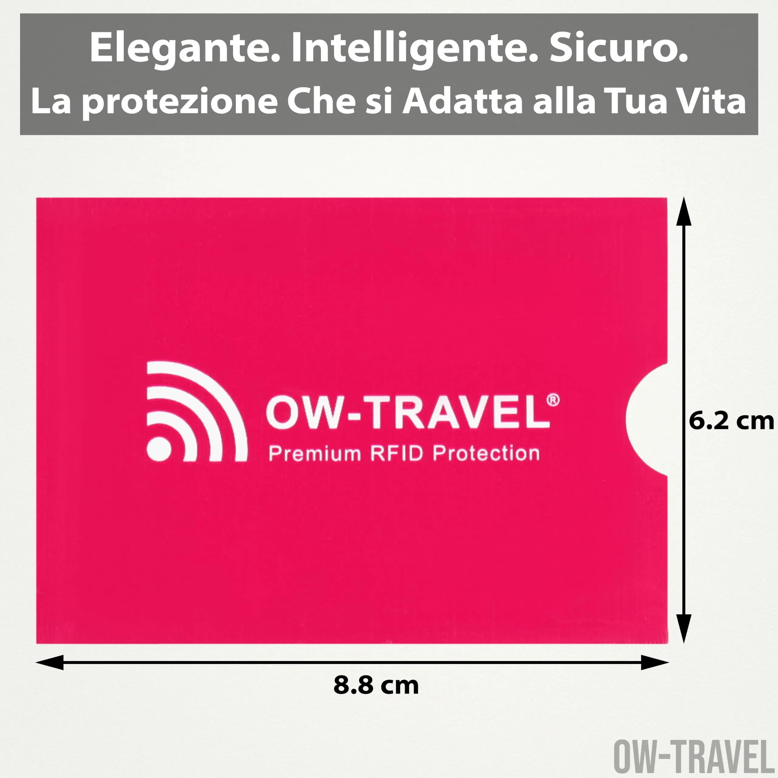 OW-Travel Custodie Blocco RFID per Carte di Credito e Bancomat, 10 Pezzi, Protezione NFC - immagine 9