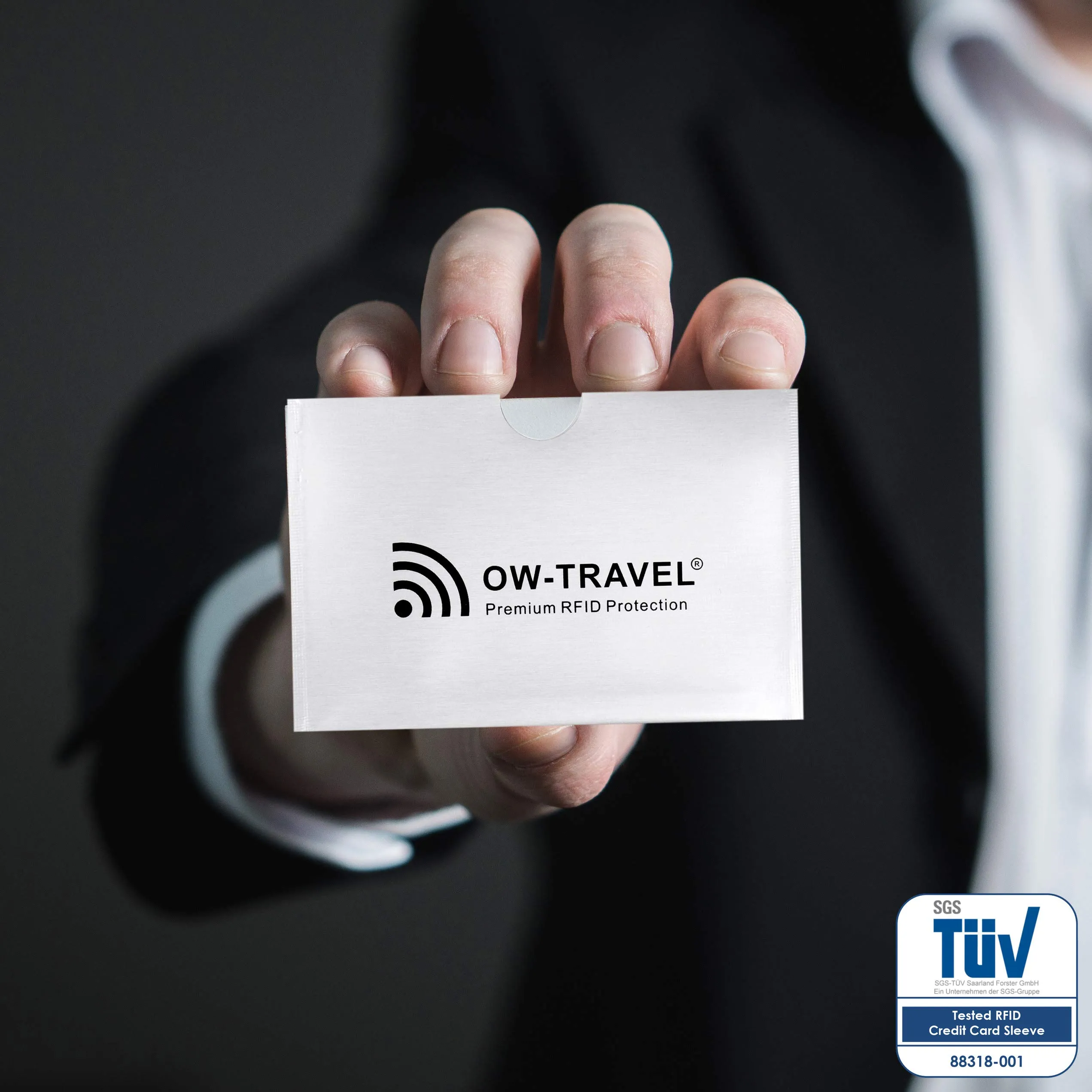 OW-Travel Custodie Blocco RFID per Carte di Credito, Debito e Passaporto, Isolamento Chip Contactless e NFC (5 Pezzi) - immagine 3