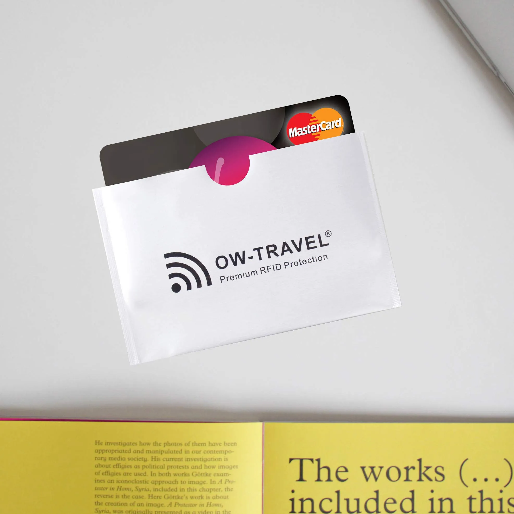 OW-Travel Custodie Blocco RFID per Carte di Credito, Debito e Passaporto, Isolamento Chip Contactless e NFC (5 Pezzi) - immagine 5