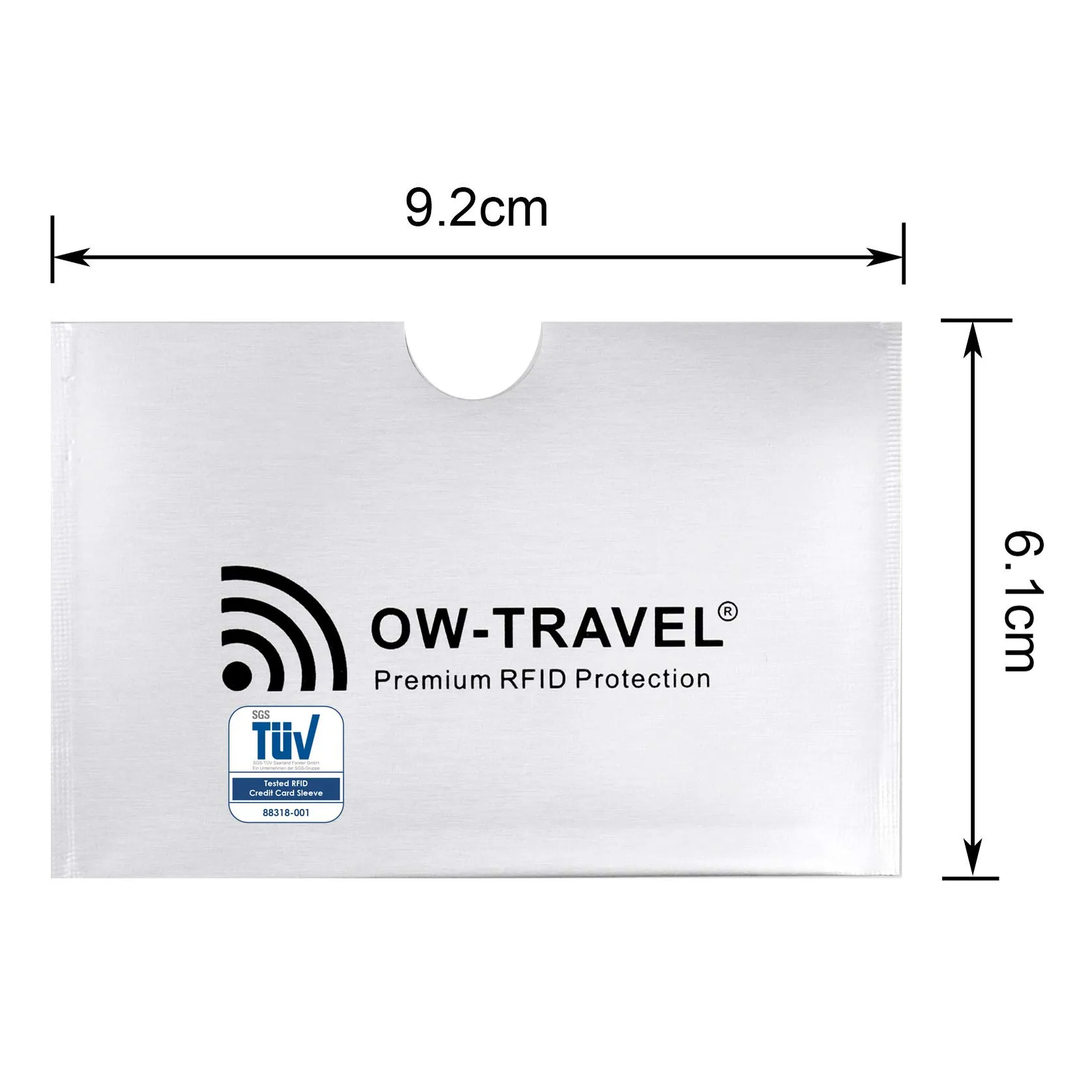 OW-Travel Custodie Blocco RFID per Carte di Credito, Debito e Passaporto, Isolamento Chip Contactless e NFC (5 Pezzi) - immagine 8
