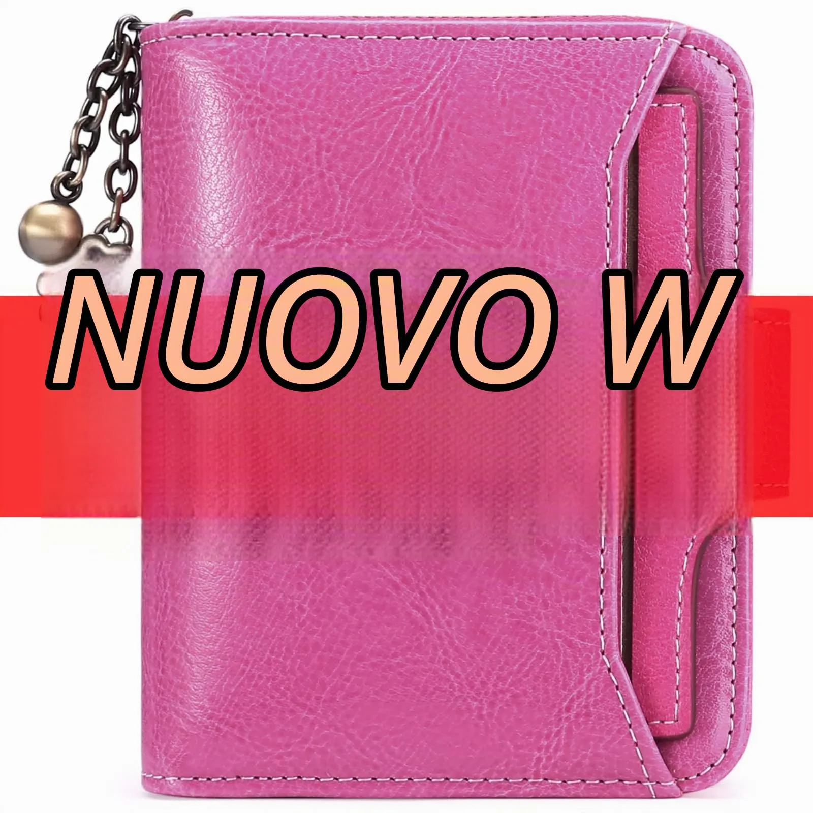 SENDEFN Portafoglio Donna in Vera Pelle con Blocco RFID, 8 Scomparti per Carte e Tasca con Cerniera - immagine 9