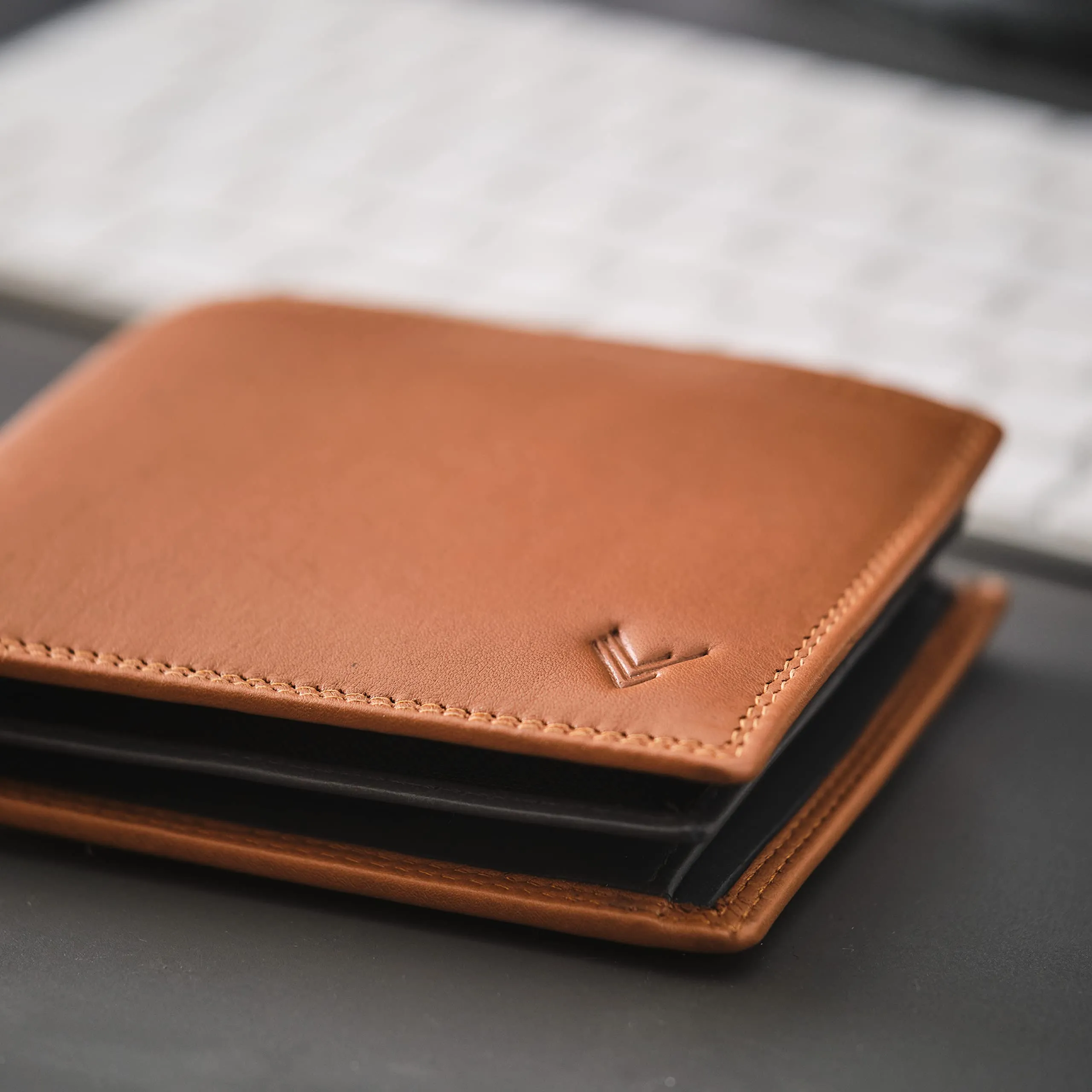 Lavalen Portafoglio Uomo in Pelle Vera RFID con Portamonete Grande - immagine 10