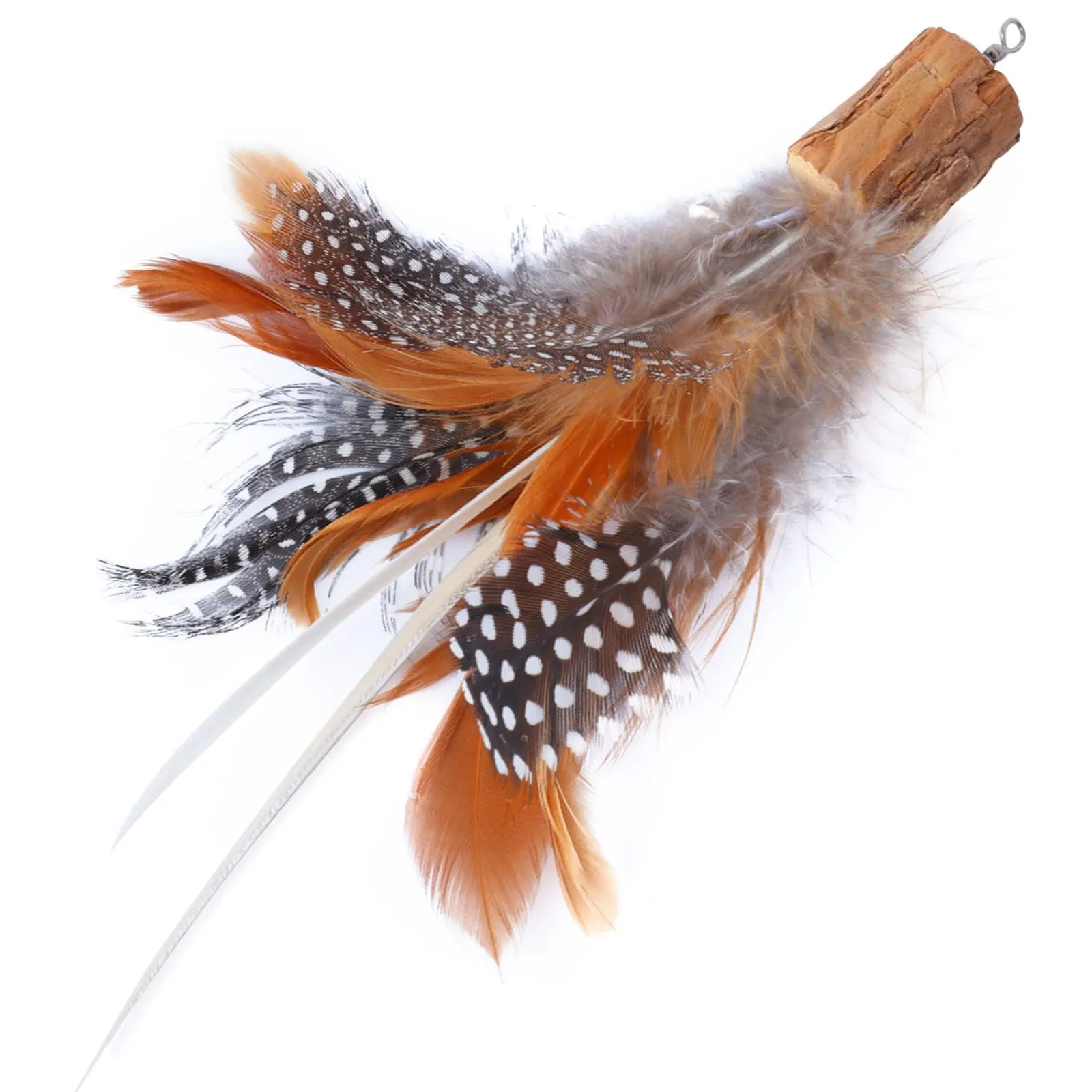 onebarleycorn Giochi con Piume e Topolini per Gatto, Set 8 Pezzi Ricambi per Canna da Gatto - immagine 2