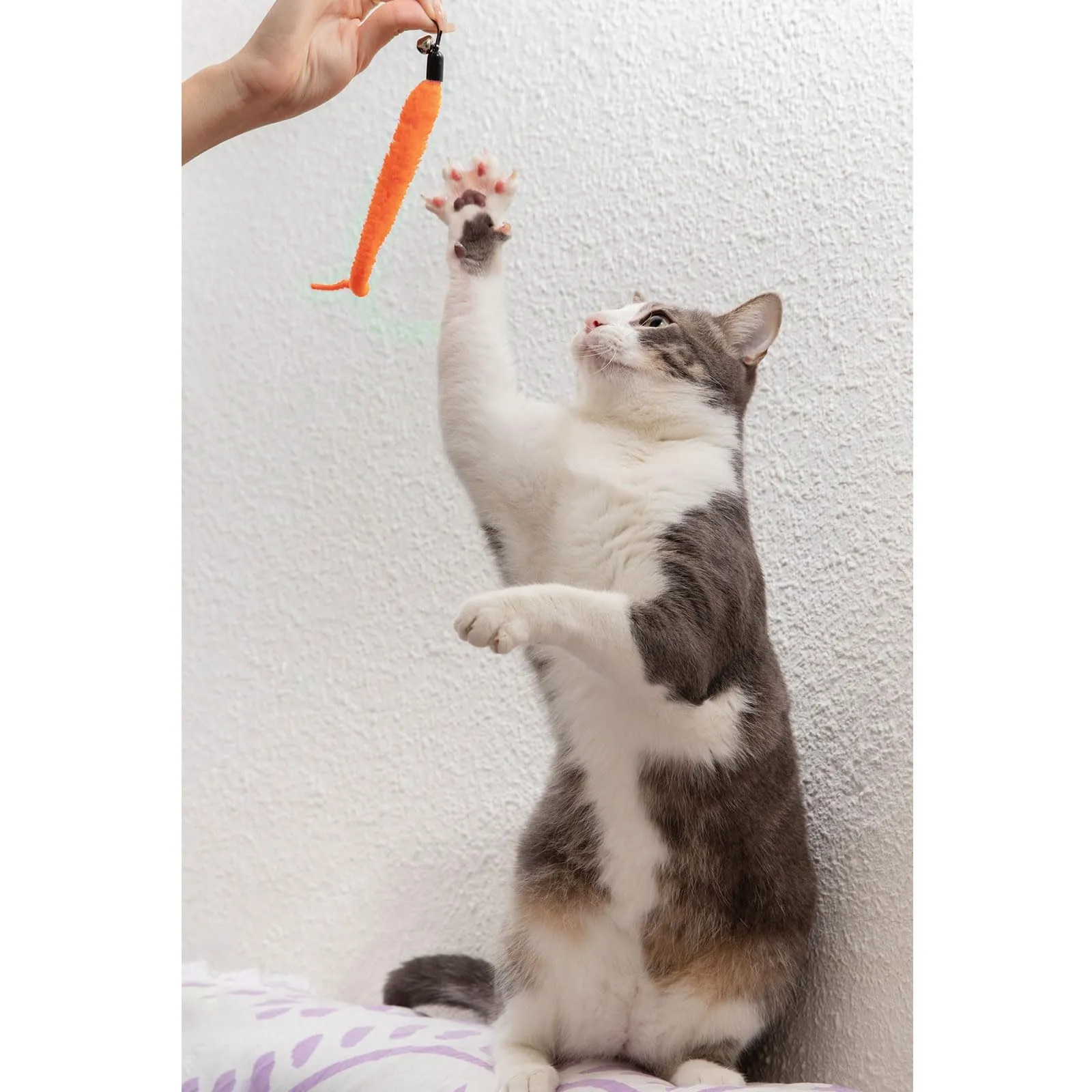 onebarleycorn Giochi con Piume e Topolini per Gatto, Set 8 Pezzi Ricambi per Canna da Gatto - immagine 7