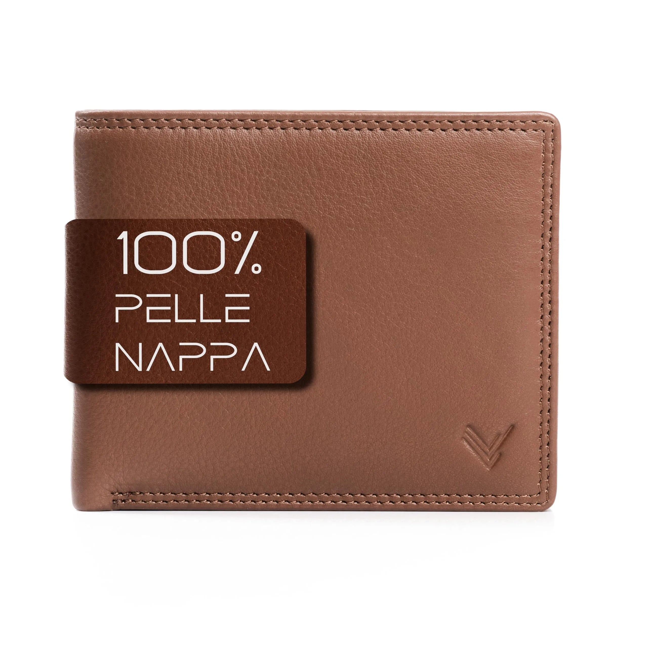Lavalen Portafoglio Uomo in Pelle Vera RFID con Portamonete - immagine 1