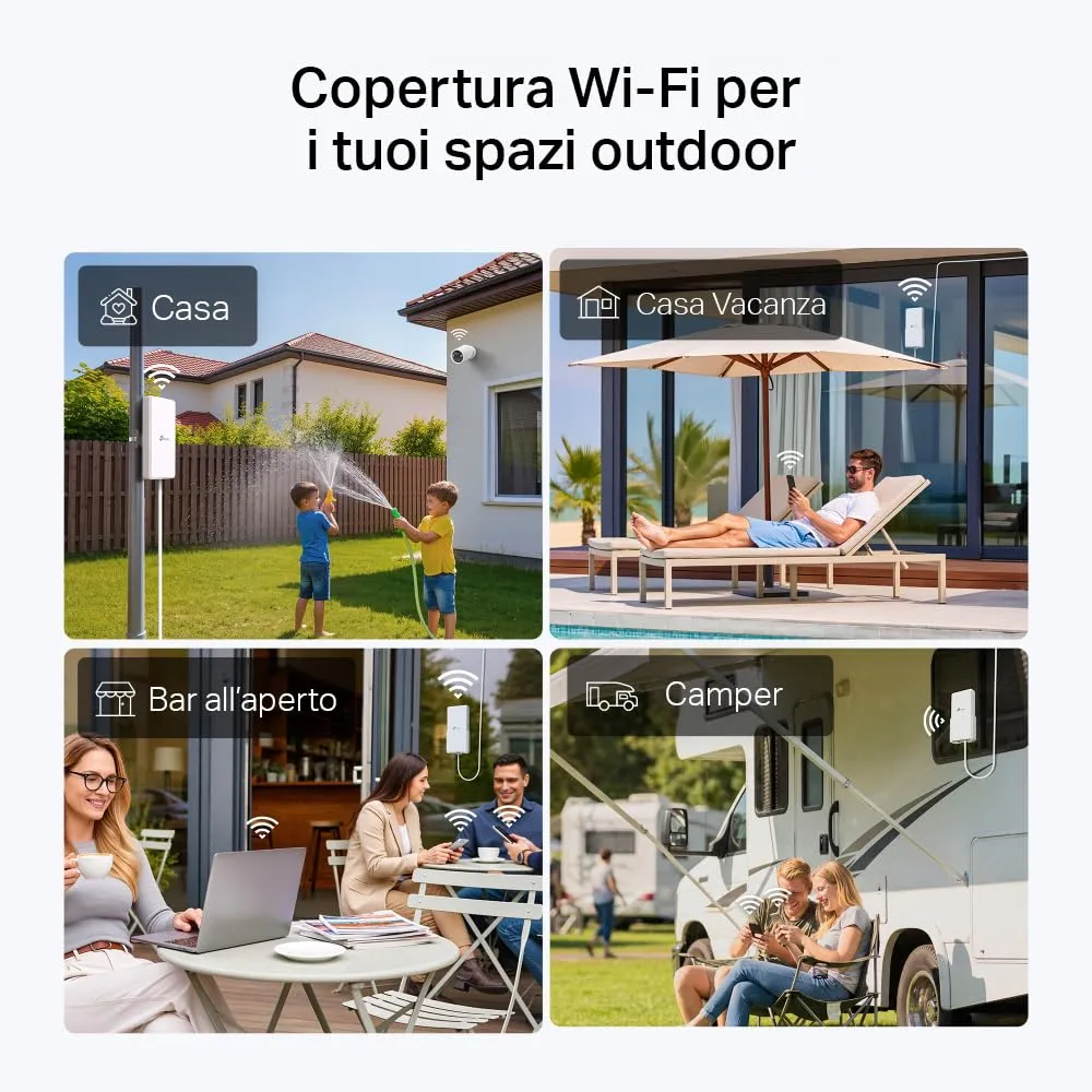 TP-Link Archer MR500-Outdoor 4G+ Router, WiFi AC1200 Dual Band, IP65 Waterproof, PoE/DC Support, OneMesh - immagine 3