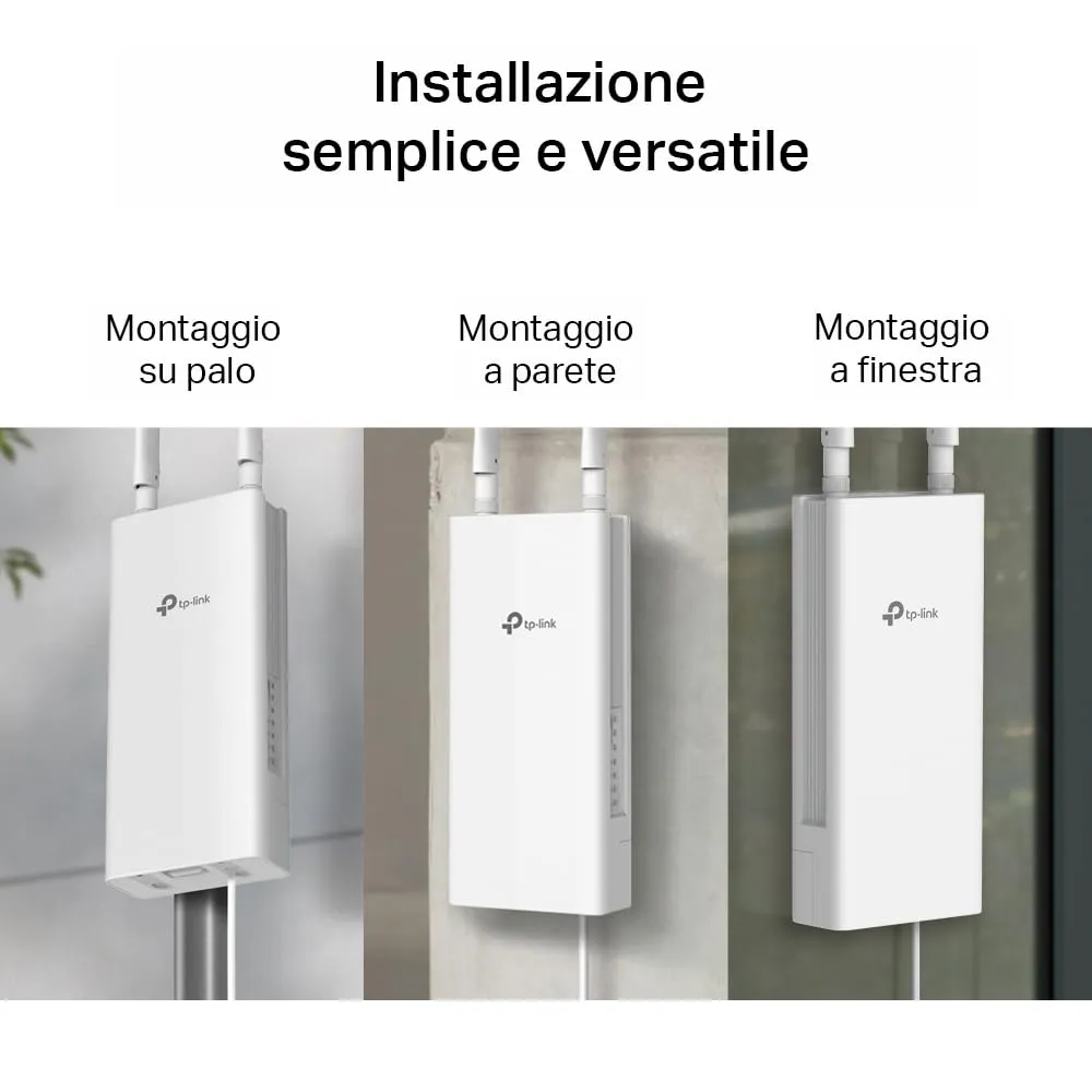 TP-Link Archer MR500-Outdoor 4G+ Router, WiFi AC1200 Dual Band, IP65 Waterproof, PoE/DC Support, OneMesh - immagine 7