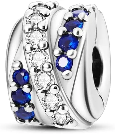 XWN Ciondolo in Argento Sterling 925 con Cubic Zirconia per Braccialetti e Collane Europee - immagine 1