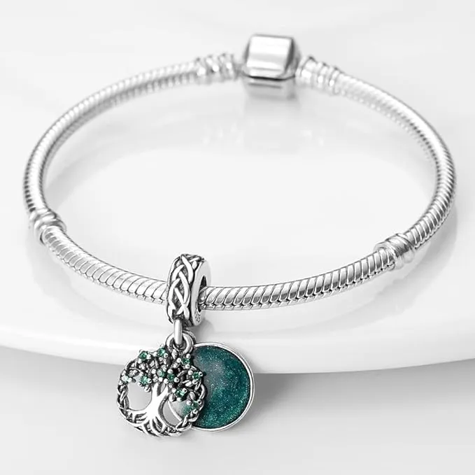 XWN Ciondolo in Argento Sterling 925 con Cubic Zirconia per Braccialetti e Collane Europee e Pandora - immagine 2