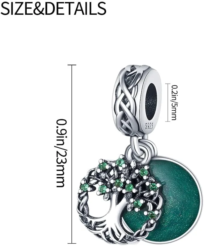XWN Ciondolo in Argento Sterling 925 con Cubic Zirconia per Braccialetti e Collane Europee e Pandora - immagine 4