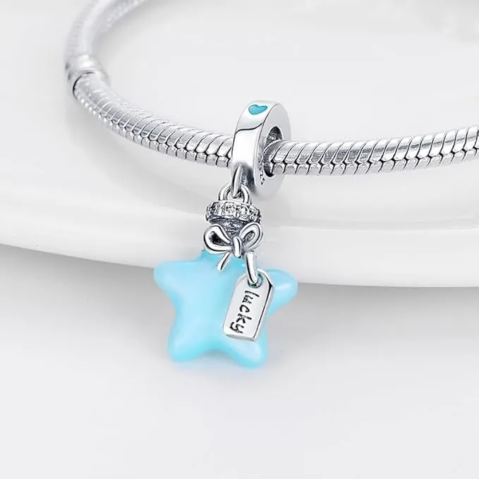 XWN Ciondolo in Argento Sterling 925 con Cubic Zirconia per Braccialetti e Collane europei - immagine 3