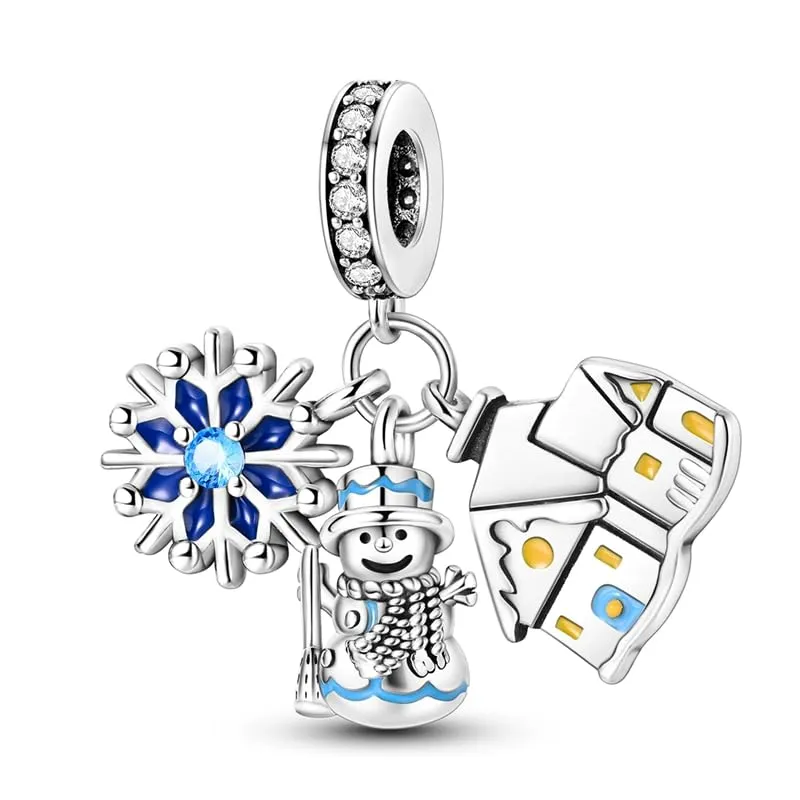 XWN Ciondolo in Argento Sterling 925 con Cubic Zirconia, Compatibile con Bracciali Pandora e Collane Europee - immagine 1