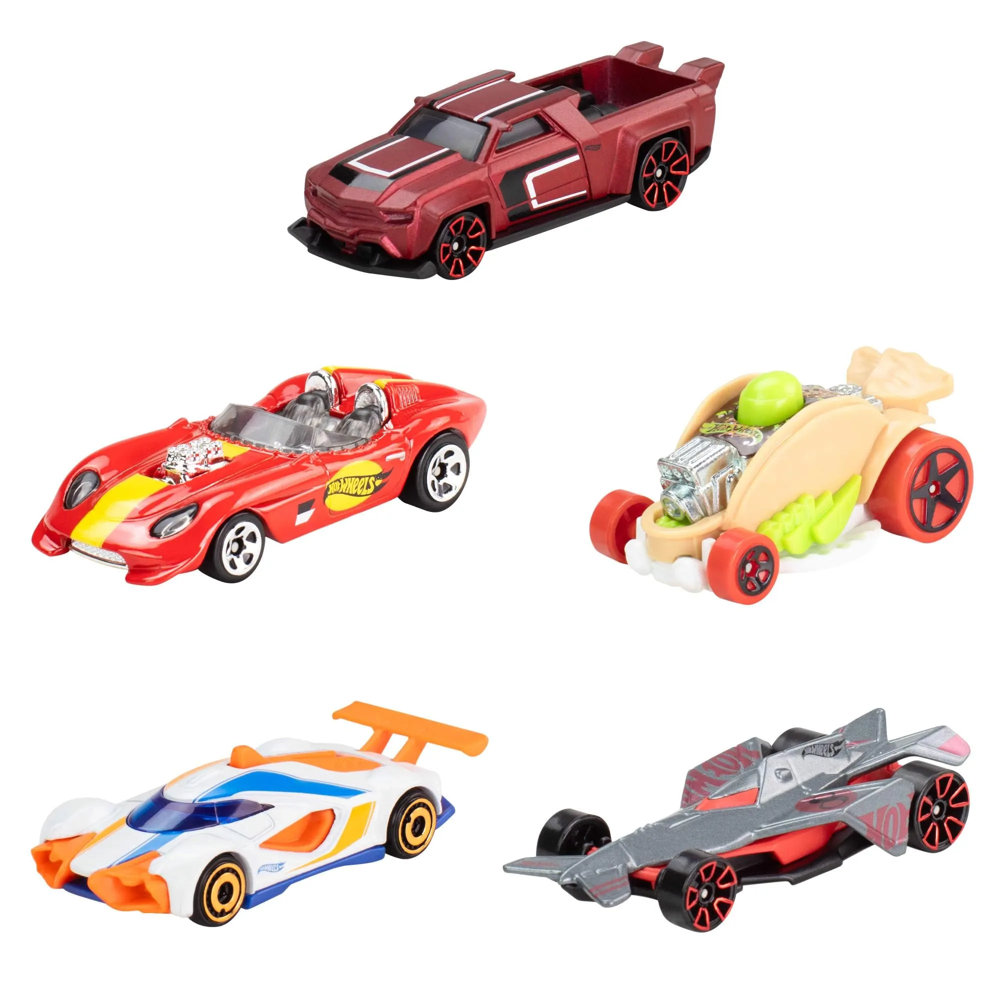 Hot Wheels Let's Race 5-Pack 1:64 Scale Die-Cast Vehicles - immagine 1