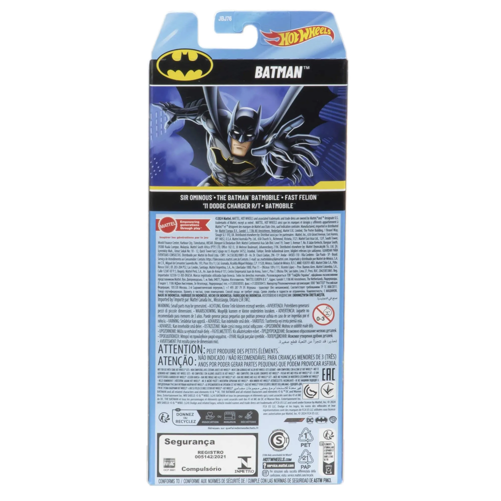 Hot Wheels Batman Die-Cast 5-Pack 1:64 Scale Vehicles JDR18 - immagine 6