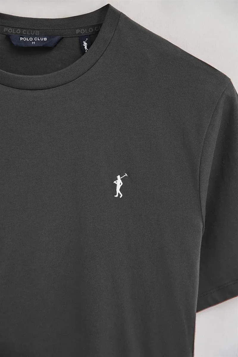 Polo Club Maglietta Basic Uomo in Cotone - Asfalto - immagine 7