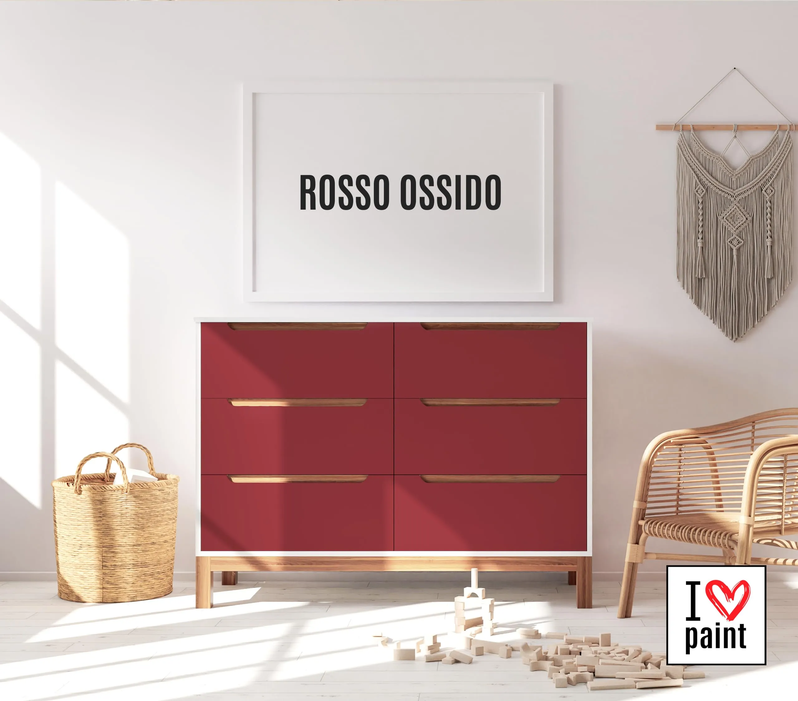 I Love Paint Chalk Paint Rosso Ossido 375 ml - immagine 2