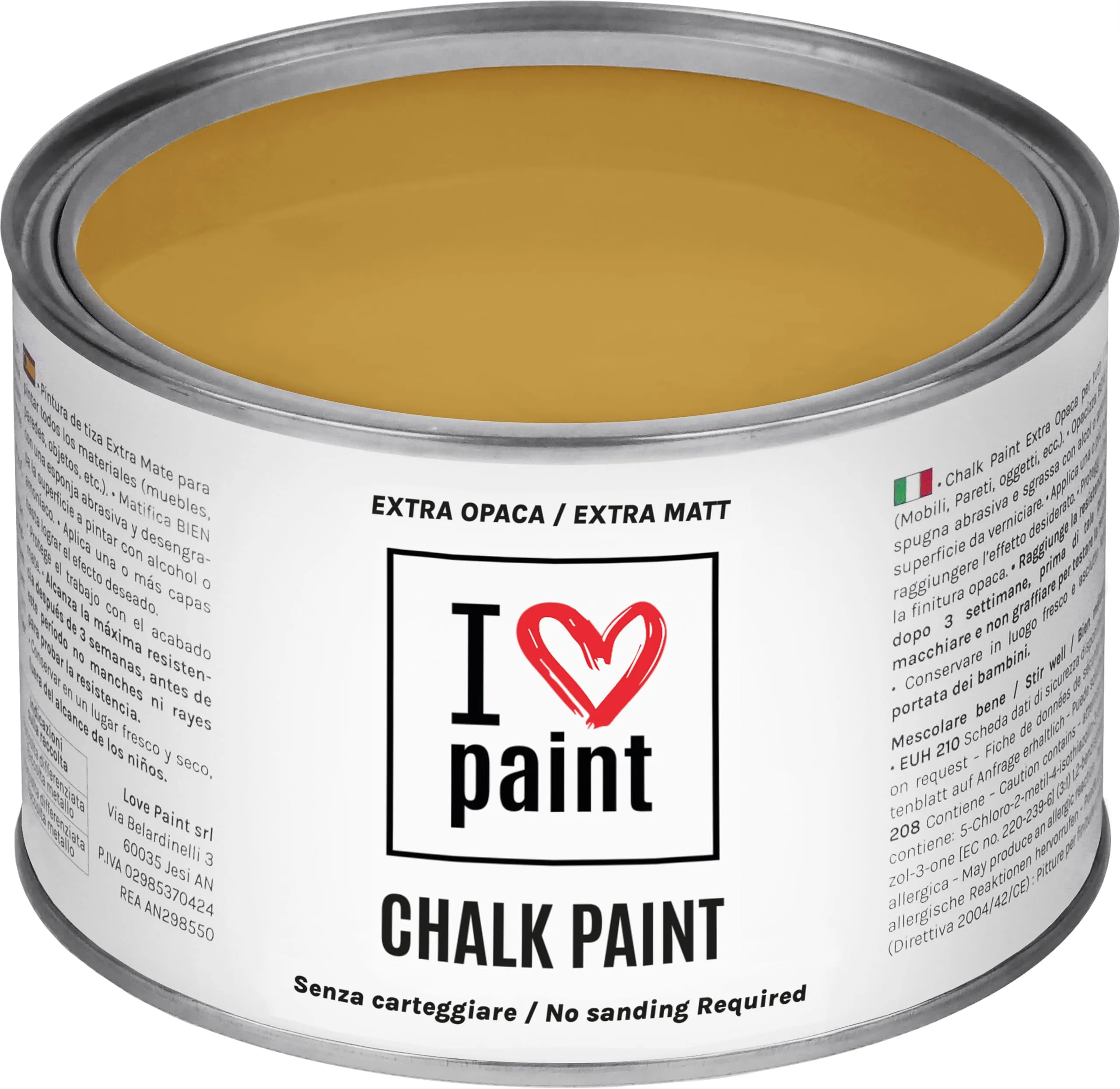 I LOVE paint Chalk Paint Giallo Ossido 375 ml - immagine 1