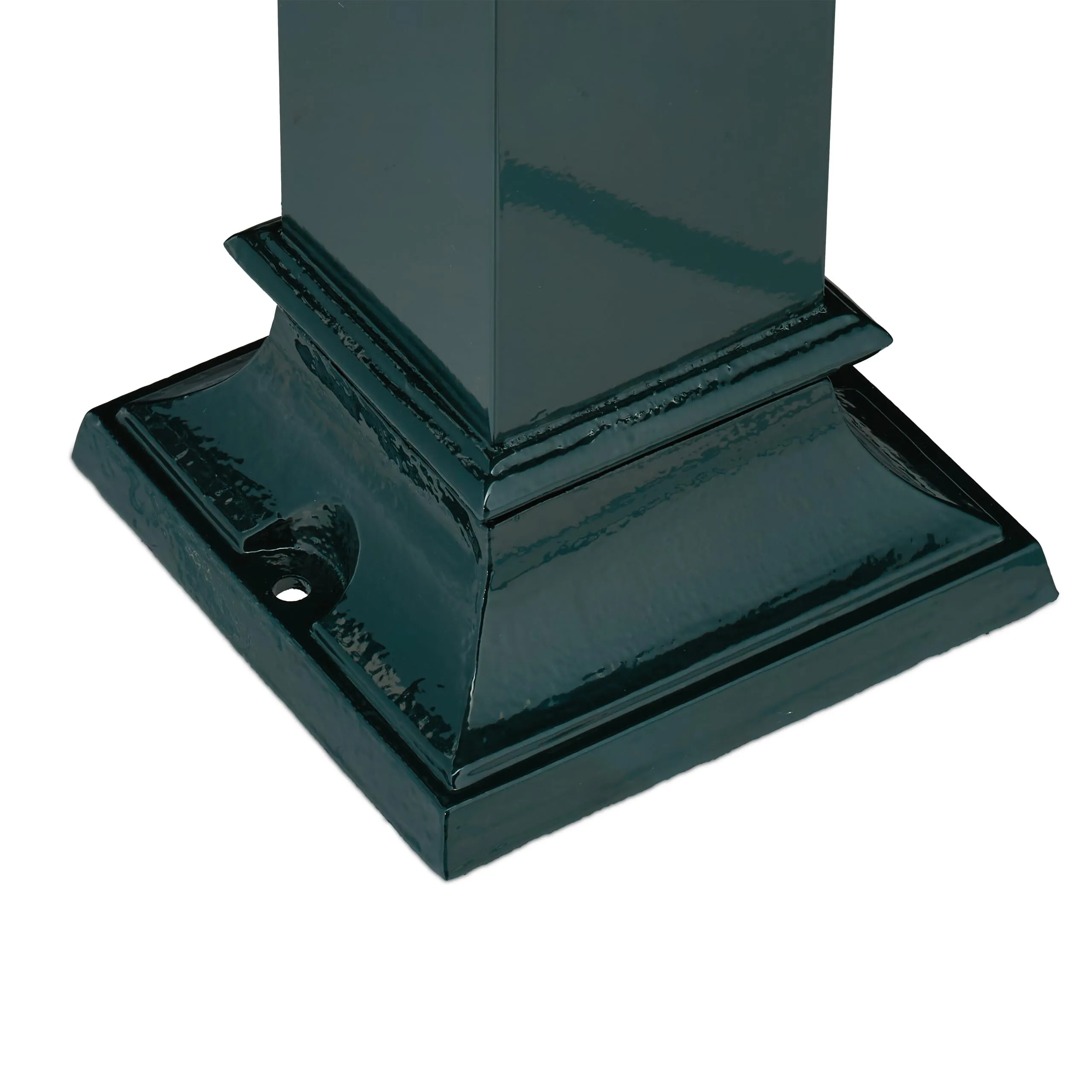 Relaxdays Fontana da Giardino in Stile Antico a Colonna con Rubinetto, 86x19x23 cm, Verde Scuro - immagine 6