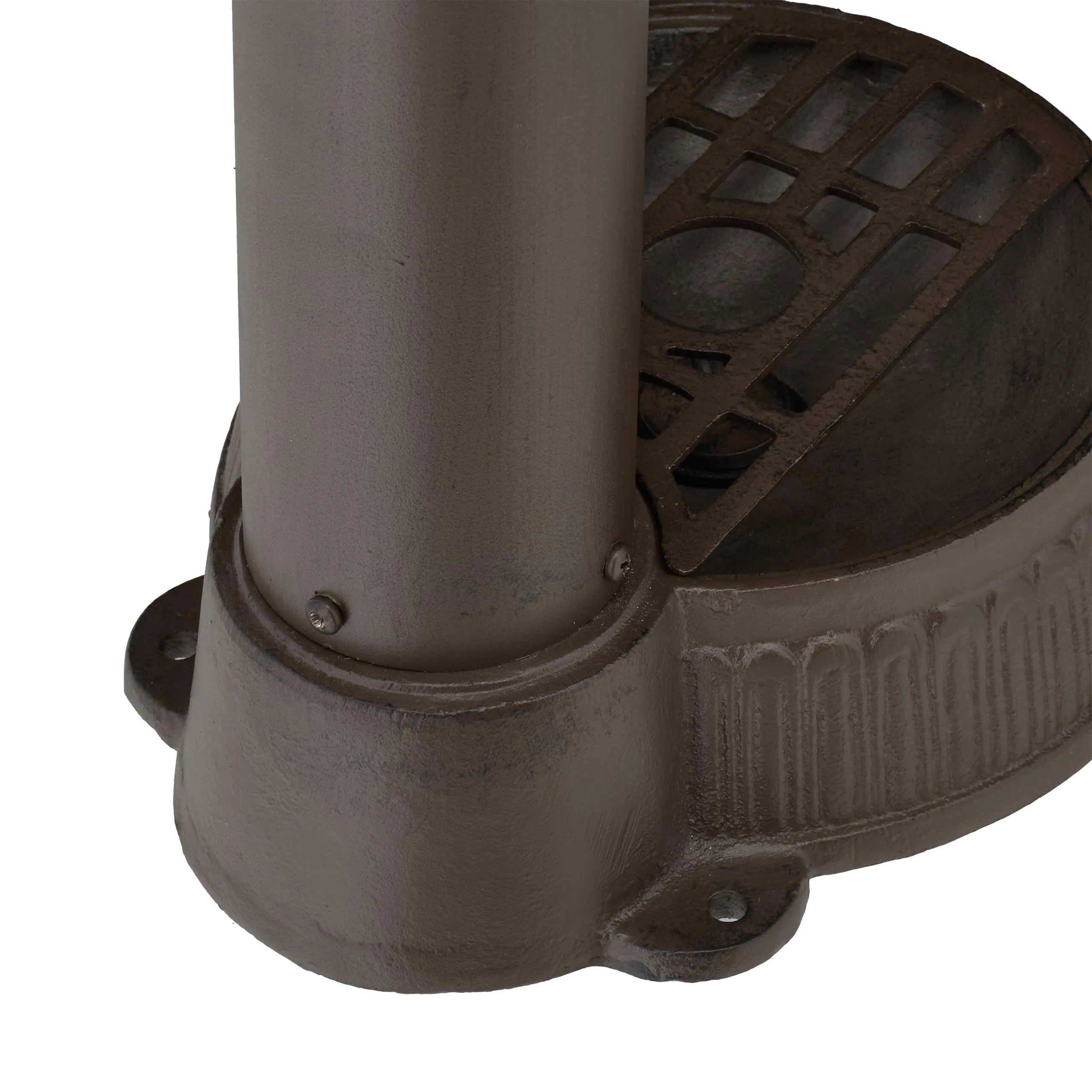 Relaxdays Fontana da Giardino in Stile Antico a Colonna con Rubinetto e Vaschetta, 65x25x30 cm, Marrone - immagine 8