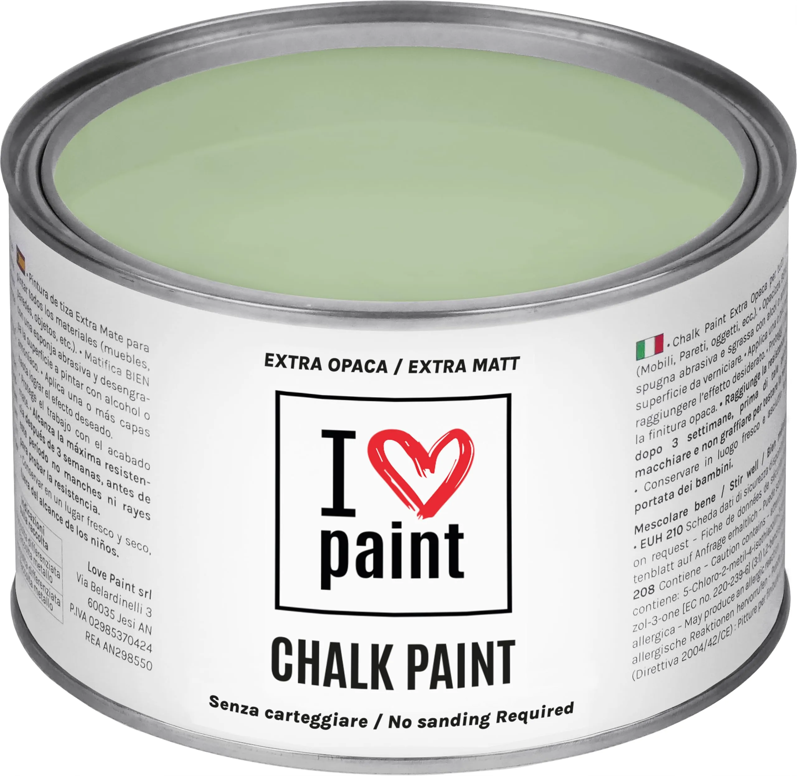 I Love Paint Chalk Paint Colore Salvia 375 ml - immagine 1