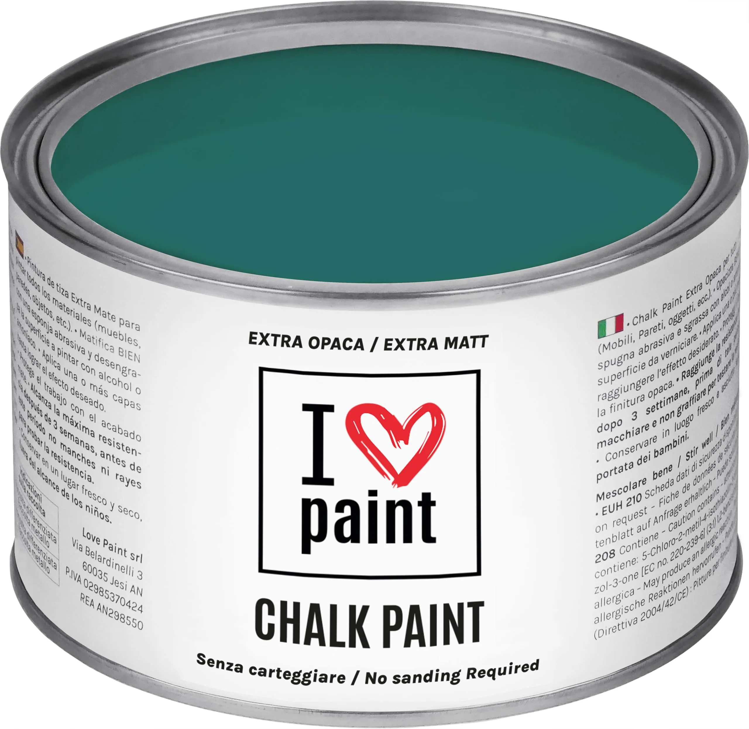 I Love Paint Chalk Paint Colore Ottanio 375 ml - immagine 1