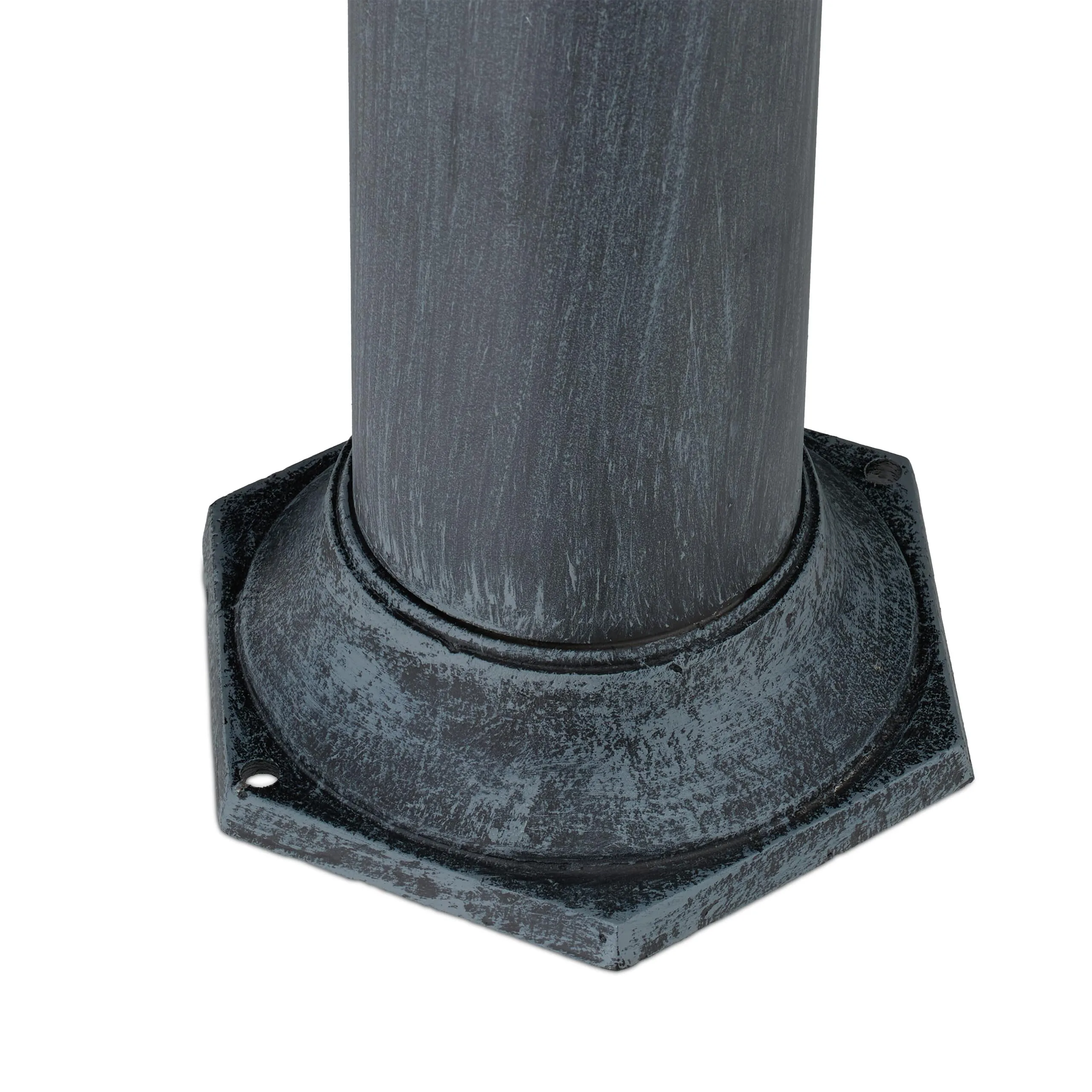 Relaxdays Fontana da Giardino in Stile Antico a Colonna con Rubinetto, Grigio, 84x21,5x25 cm - immagine 7