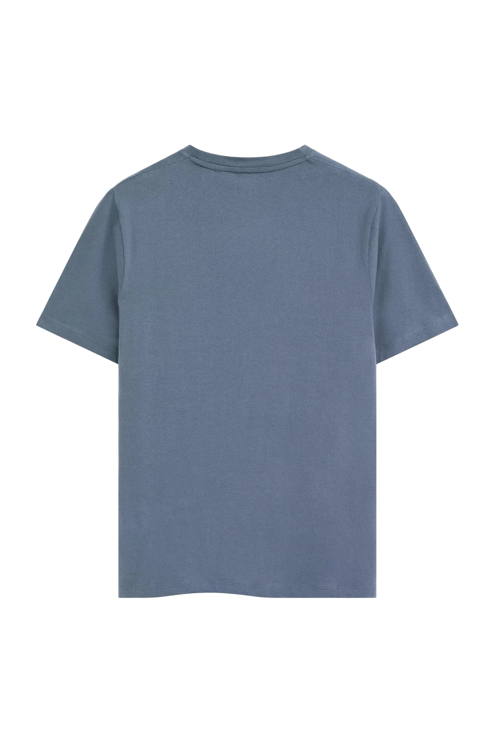 Polo Club Maglietta Basic Blu Denim in Cotone con Logo Ricamato Uomo - immagine 7