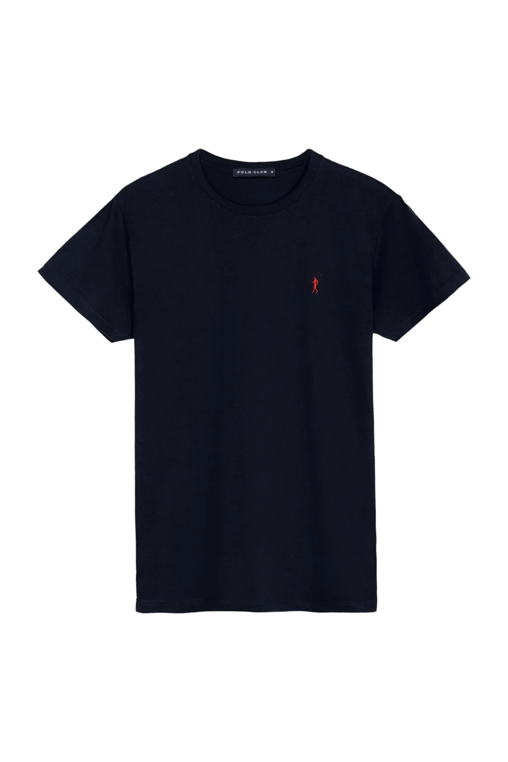 Polo Club Maglietta Basic Blu in Cotone con Logo Ricamato Uomo - immagine 5