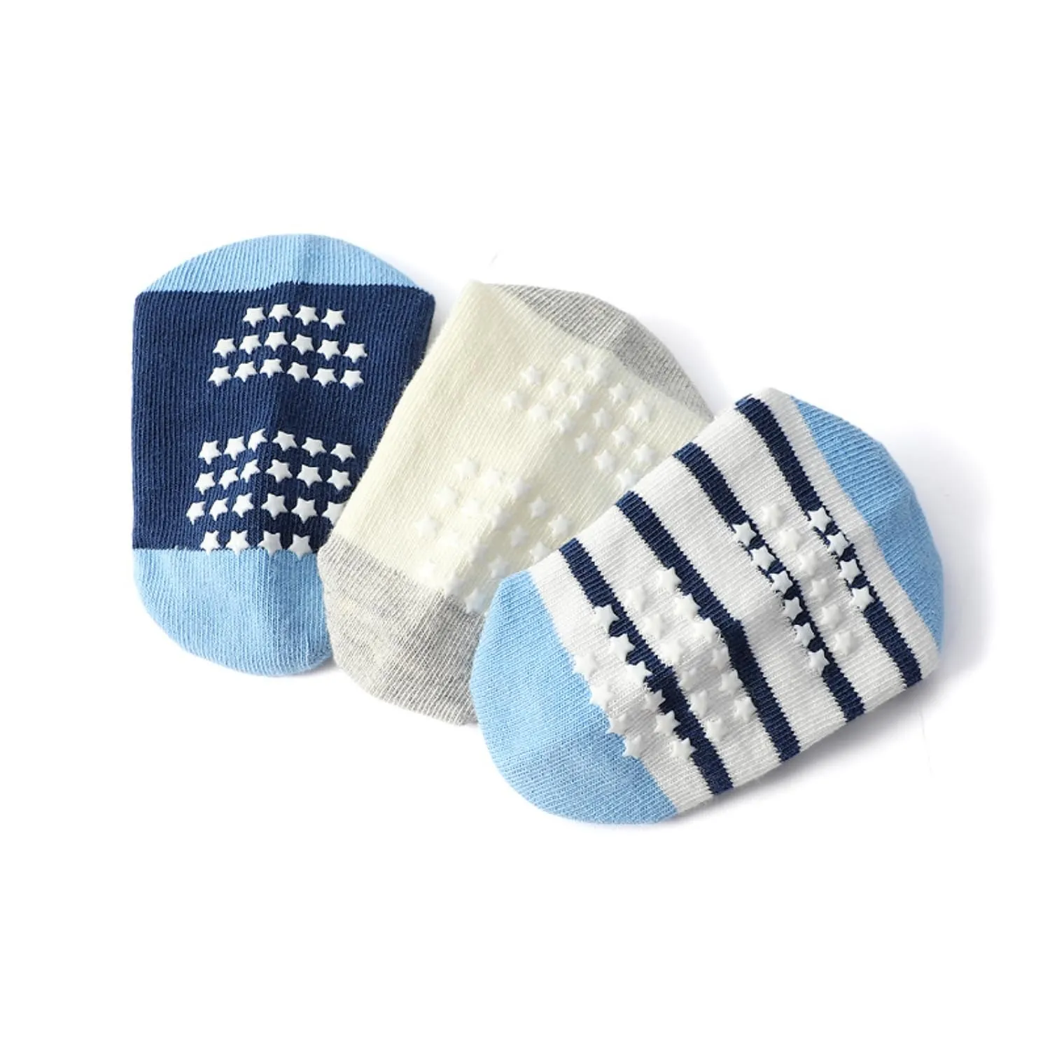 HaimoBurg Calze Antiscivolo in Cotone per Bambini, 12 Paia, 1-5 Anni - immagine 6