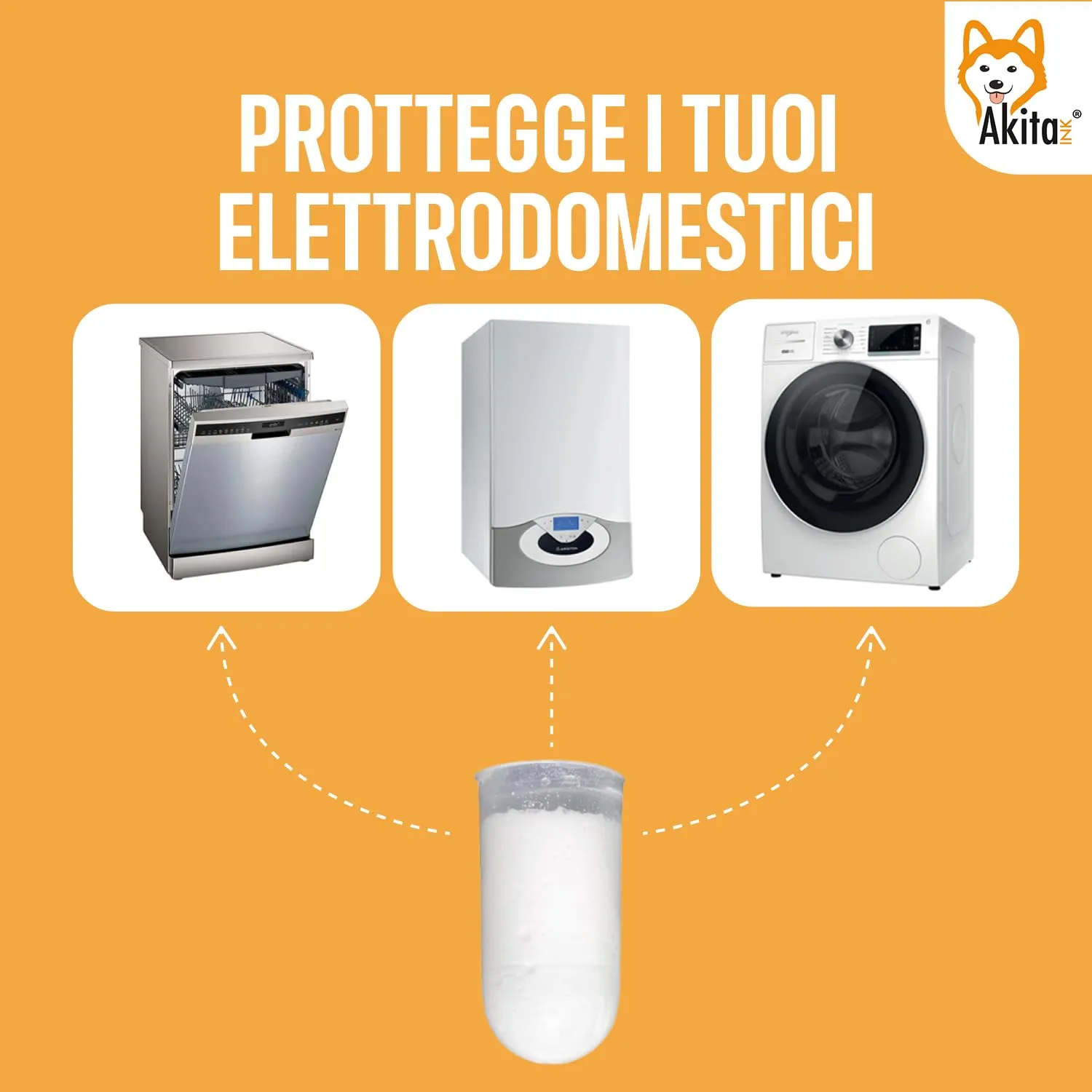 AKITAInk Polifosfati per Caldaia Ricarica Universale, 6 Cartucce Filtro Anticalcare - immagine 5