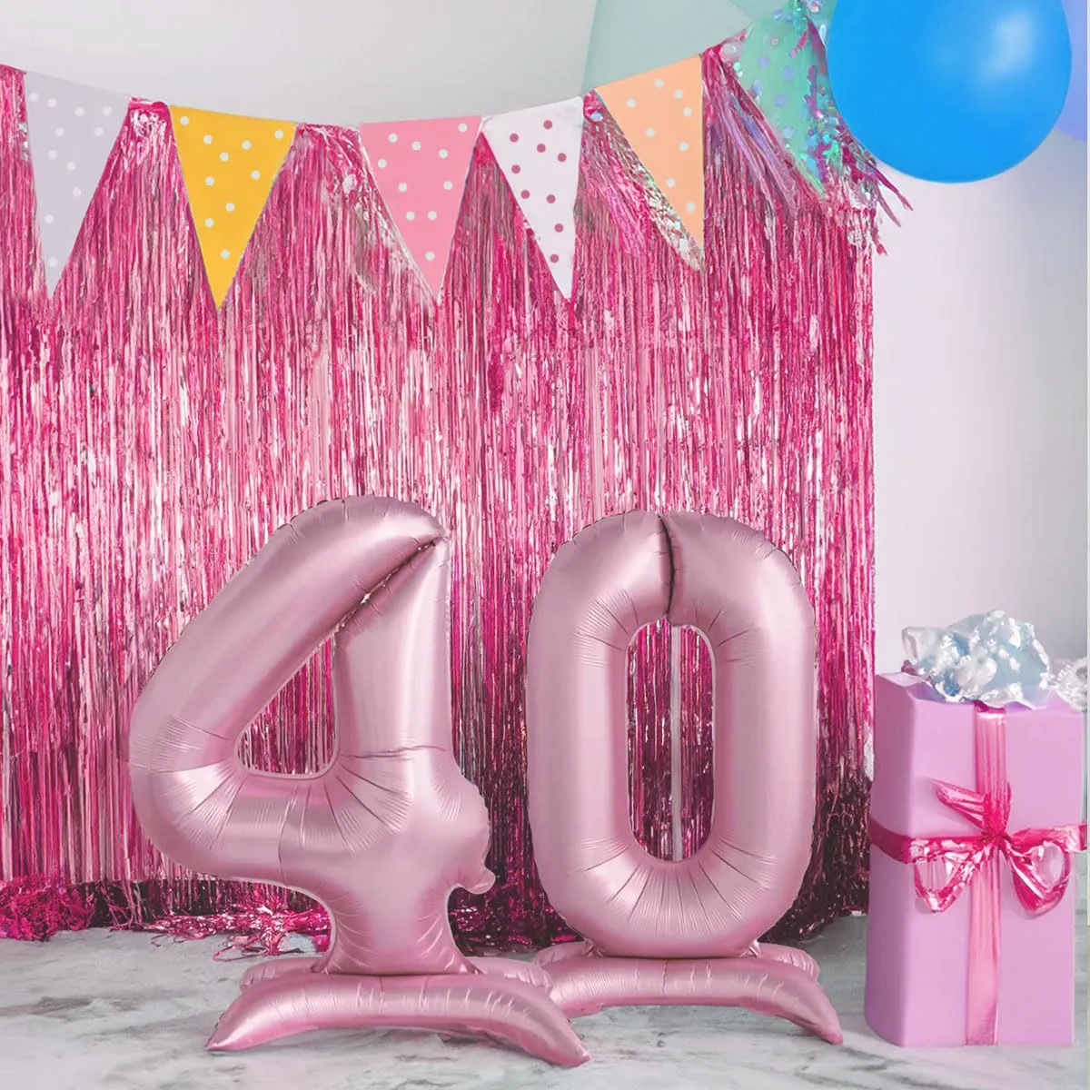 Jonami Palloncino Numero 3 Gigante Rosa 82 cm - immagine 4