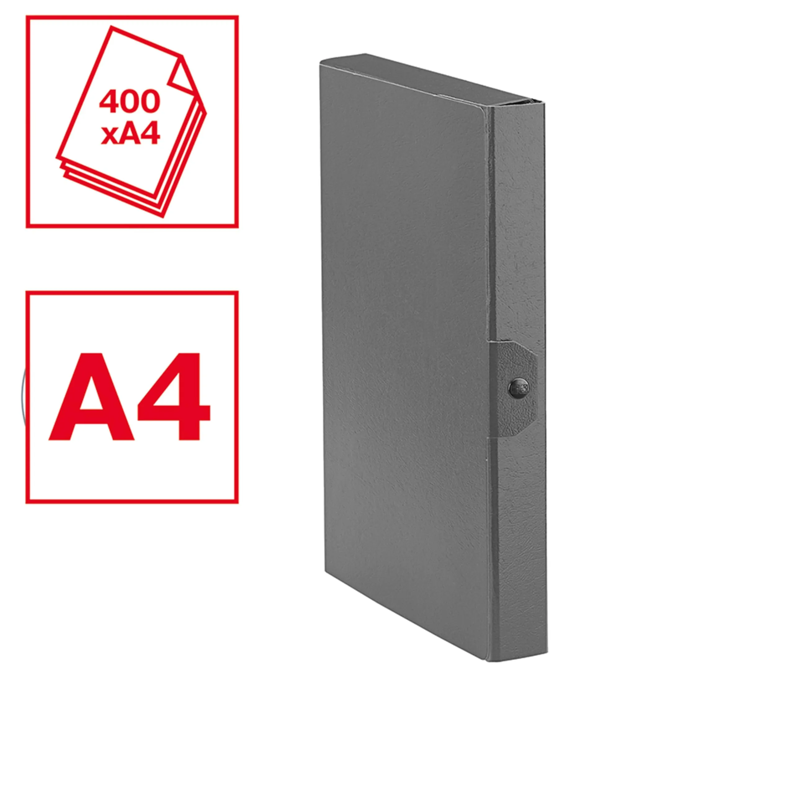 Esselte C24 Eurobox Cartelle Progetti Archivio 25 x 35 cm Dorso 4 cm, Blu, 5 Pezzi - immagine 3