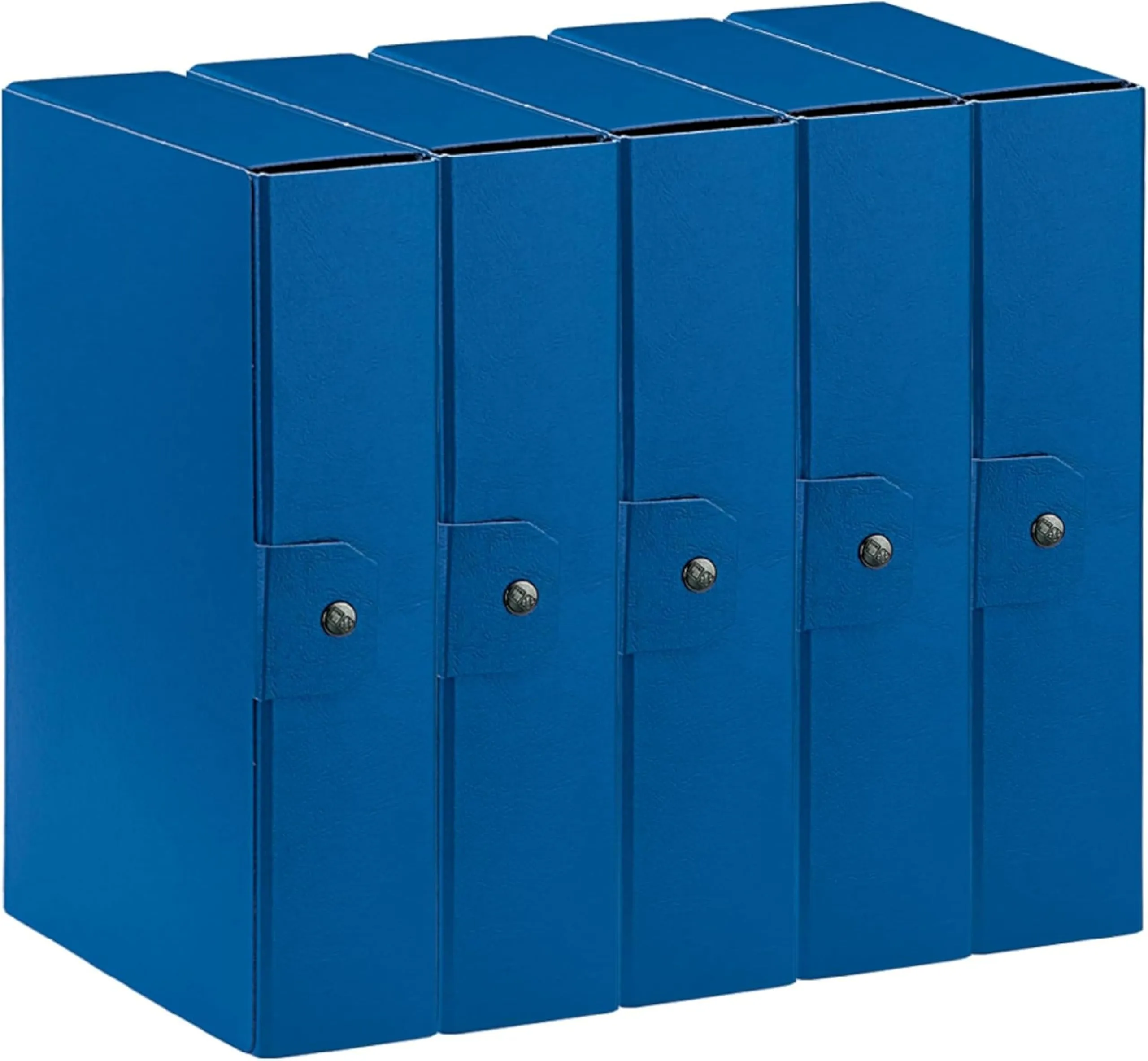 Esselte C28 Eurobox Cartelle Progetti Archivio 25 x 35 cm Dorso 8 cm, Blu, 5 Pezzi - immagine 1