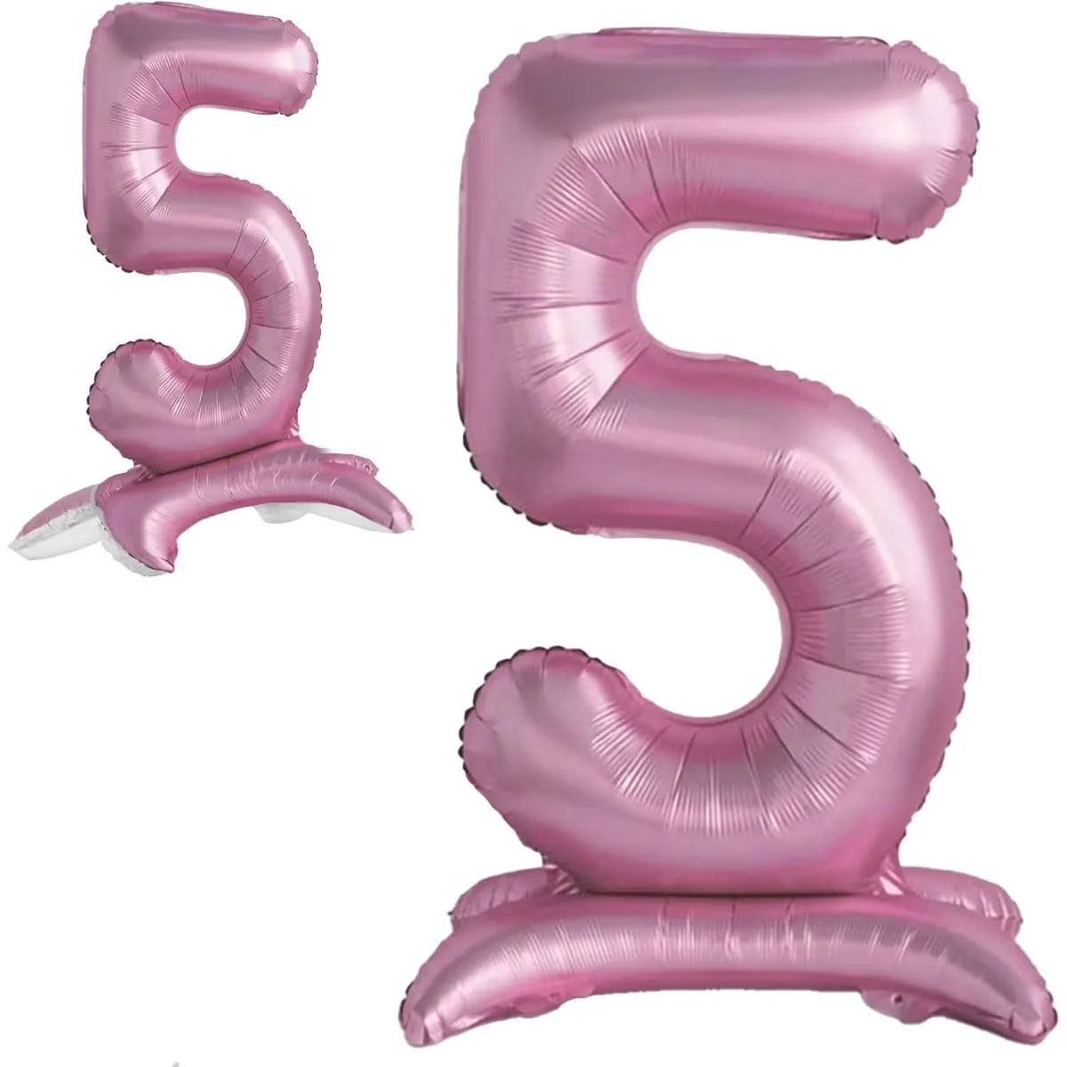 Jonami Palloncino Numero 5 Gigante Rosa in Piedi, 82 cm - immagine 1