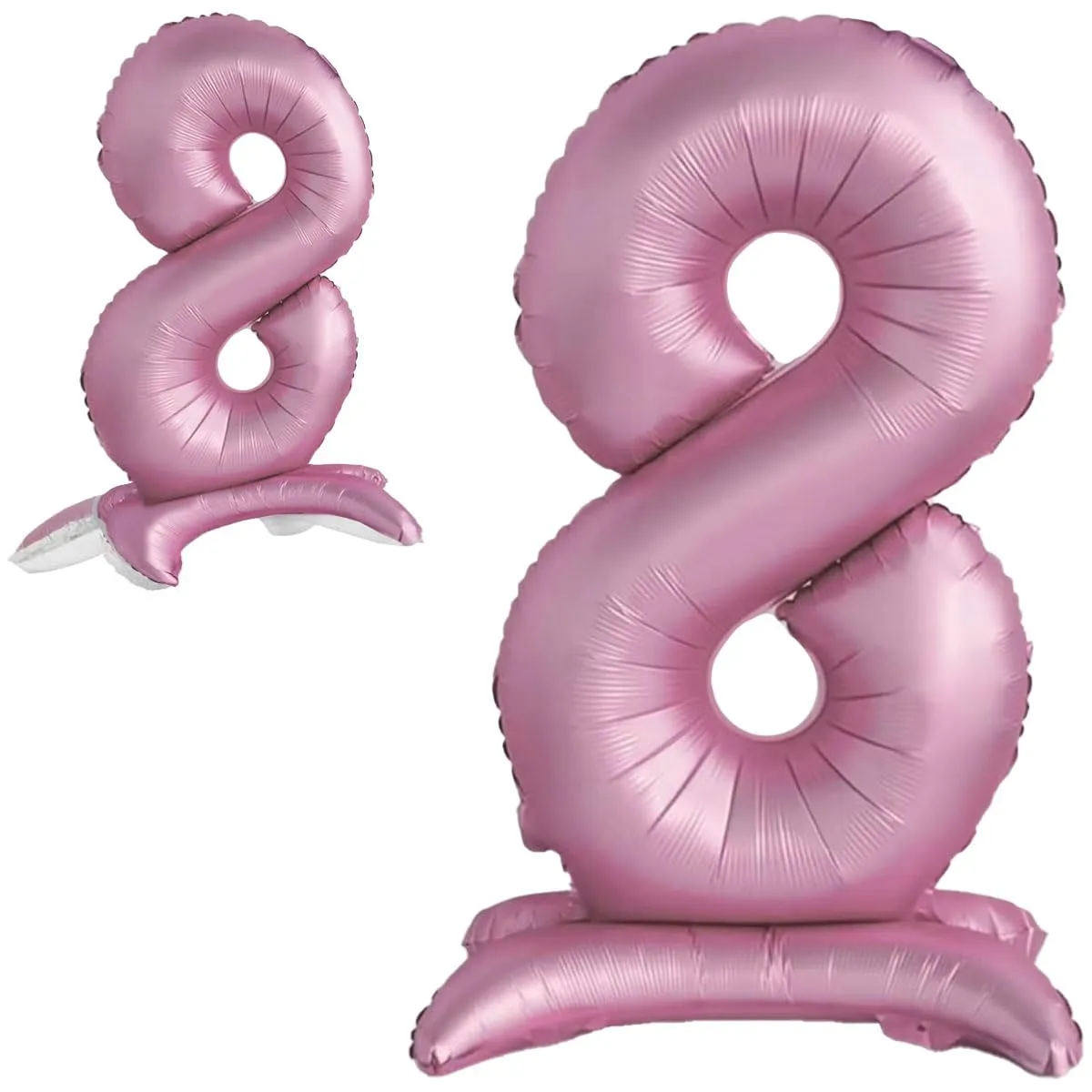 Jonami Palloncino Numero 8 Gigante Rosa, 82 cm - immagine 1