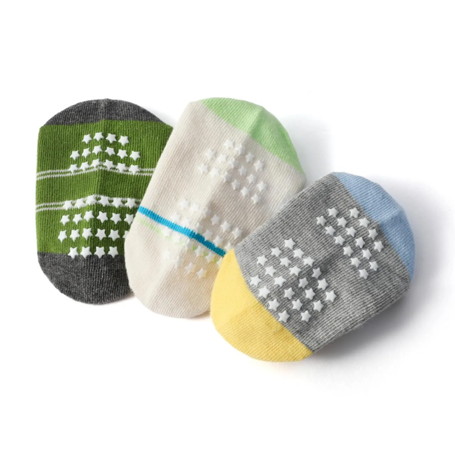 HaimoBurg Calze Antiscivolo in Cotone Traspirante per Bambini, 12 Paia, 1-5 Anni - immagine 5