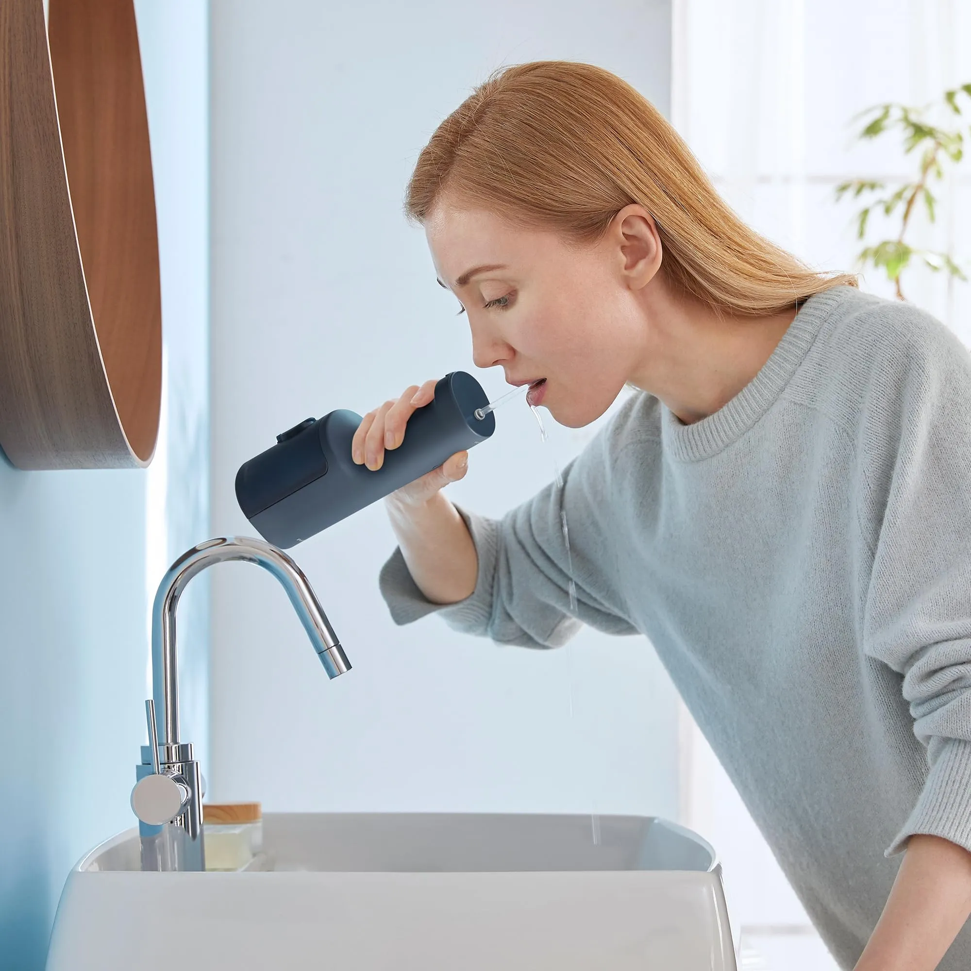 Panasonic Serie 600 Irrigatore Orale a Ultrasuoni EW-DJ66-A303, 200ml, IPX7, Blu Marino - immagine 13