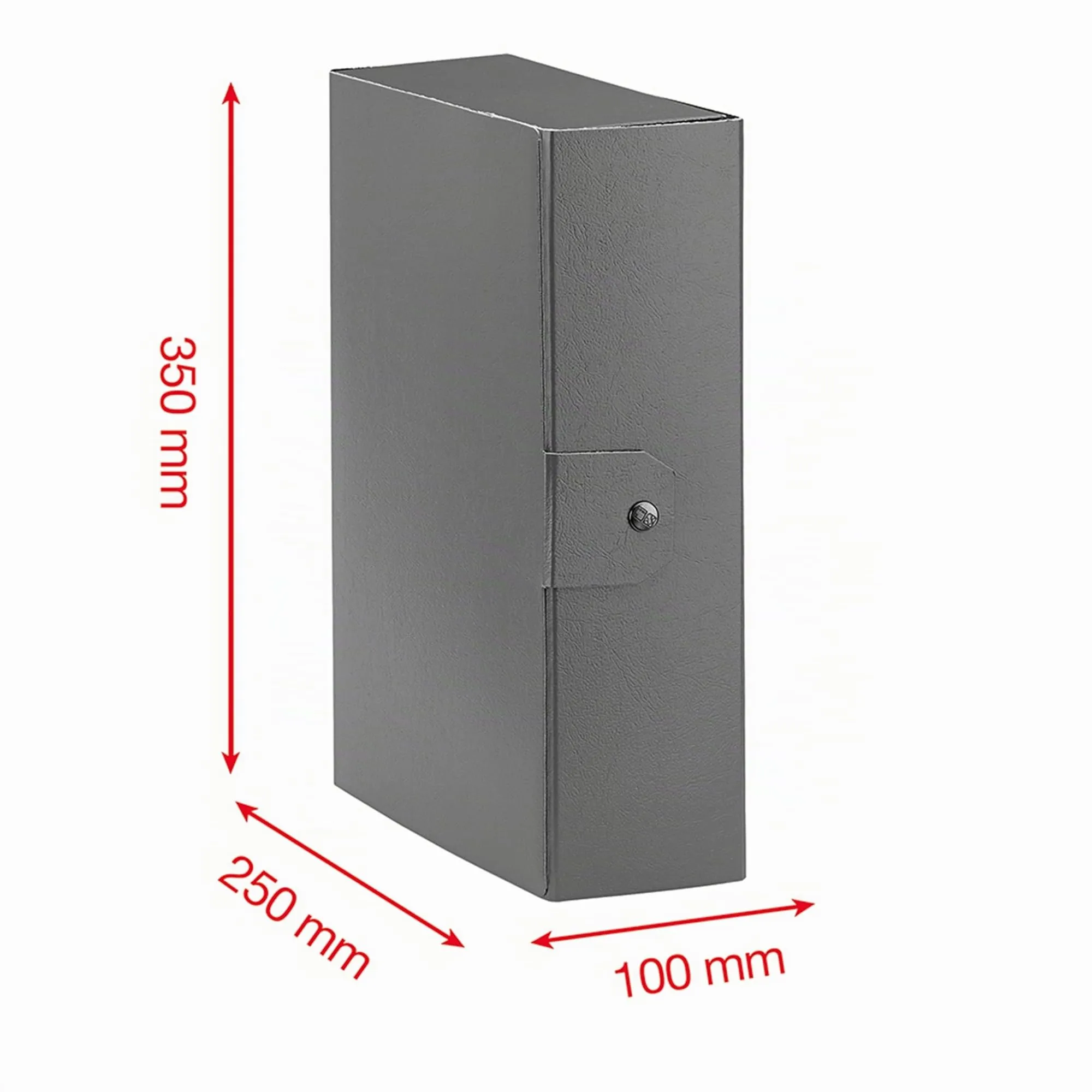 Esselte C30 Eurobox Cartelle Progetti Archivio, 25x35cm, Dorso 10cm, Giallo, Set da 5 - immagine 2