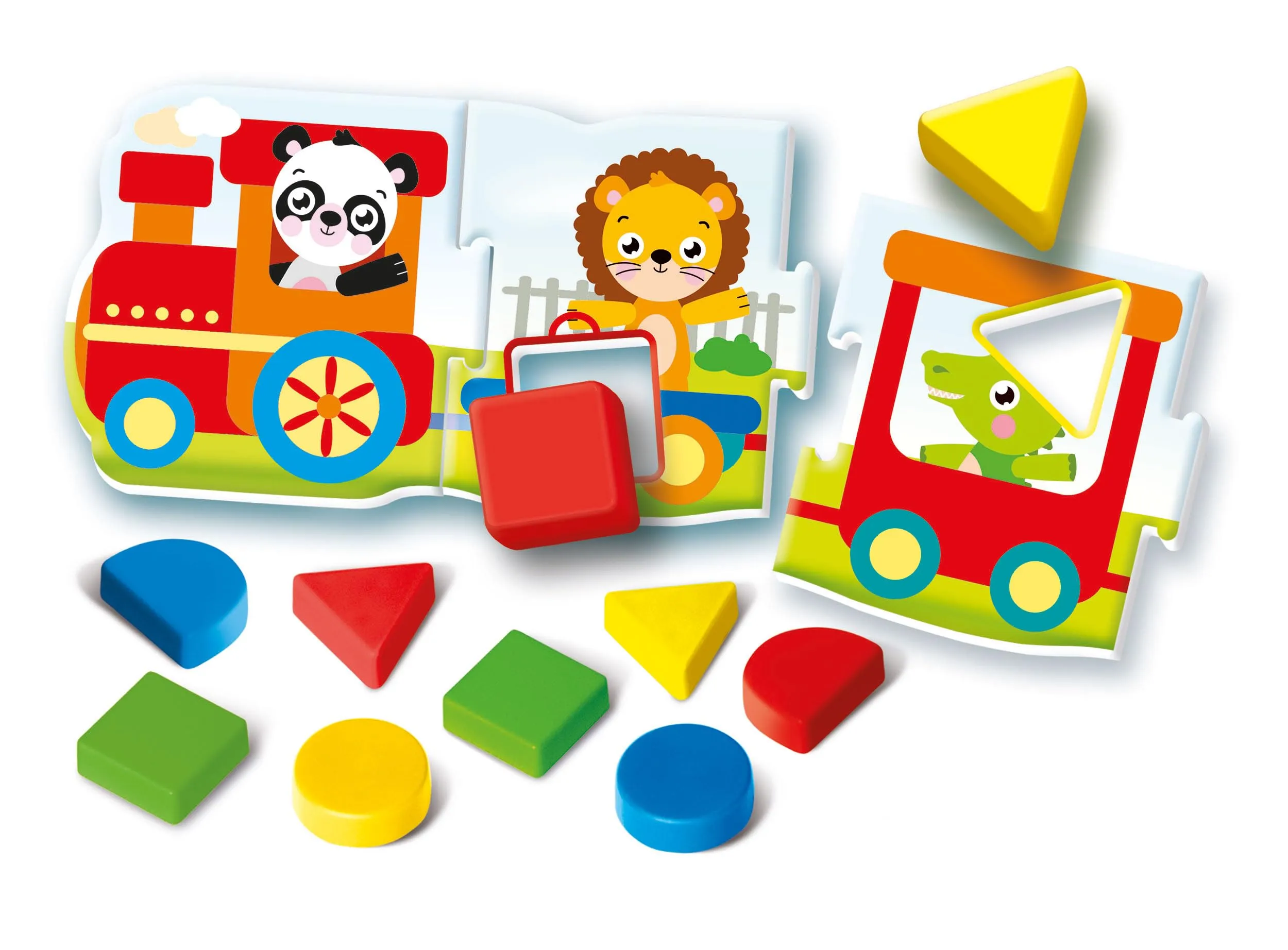 Clementoni Sapientino Montessori - Il Trenino delle Forme, Gioco Educativo per Bambini 1-3 Anni, 16865 - immagine 2