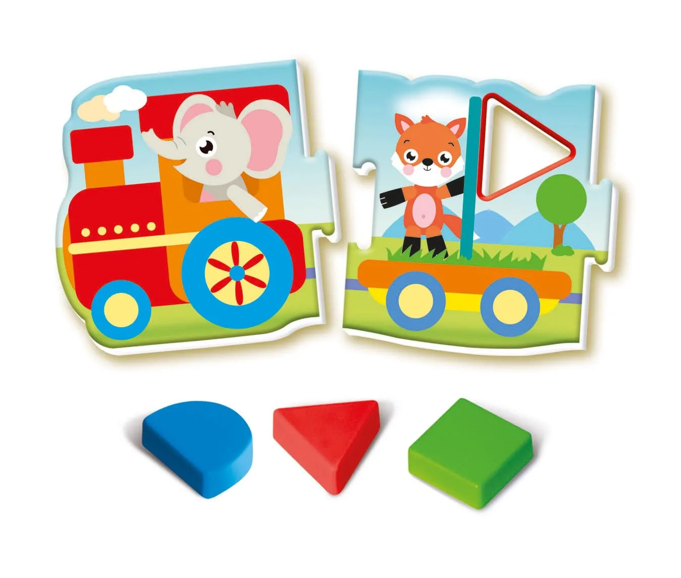 Clementoni Sapientino Montessori - Il Trenino delle Forme, Gioco Educativo per Bambini 1-3 Anni, 16865 - immagine 5